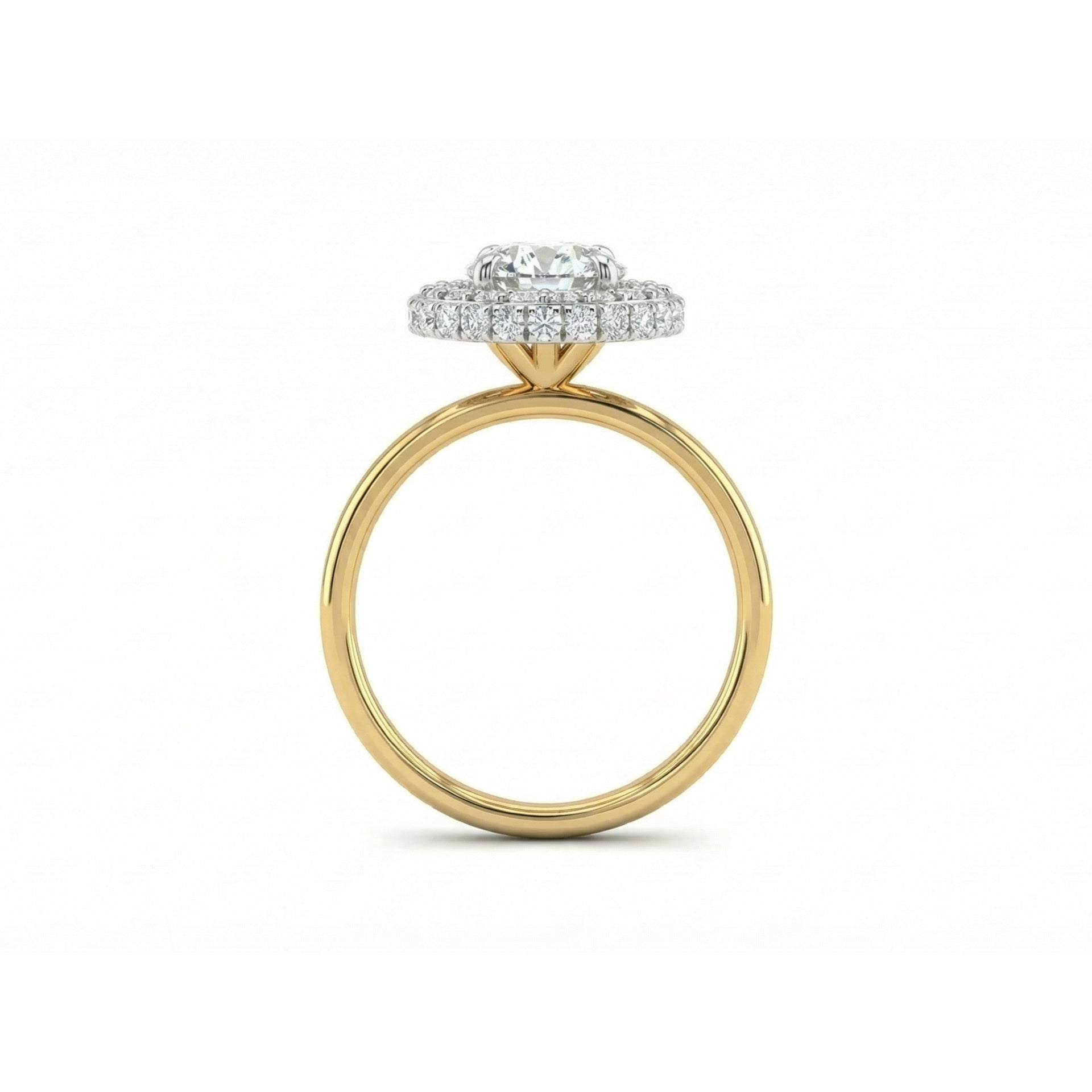 Glow Frame Solitaire Lab Grown Diamond Ring
