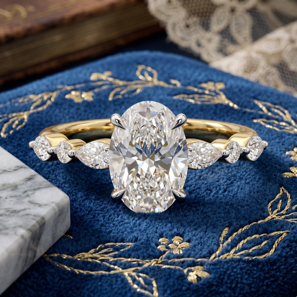 Melodic Solitaire Lab Grown Diamond Ring