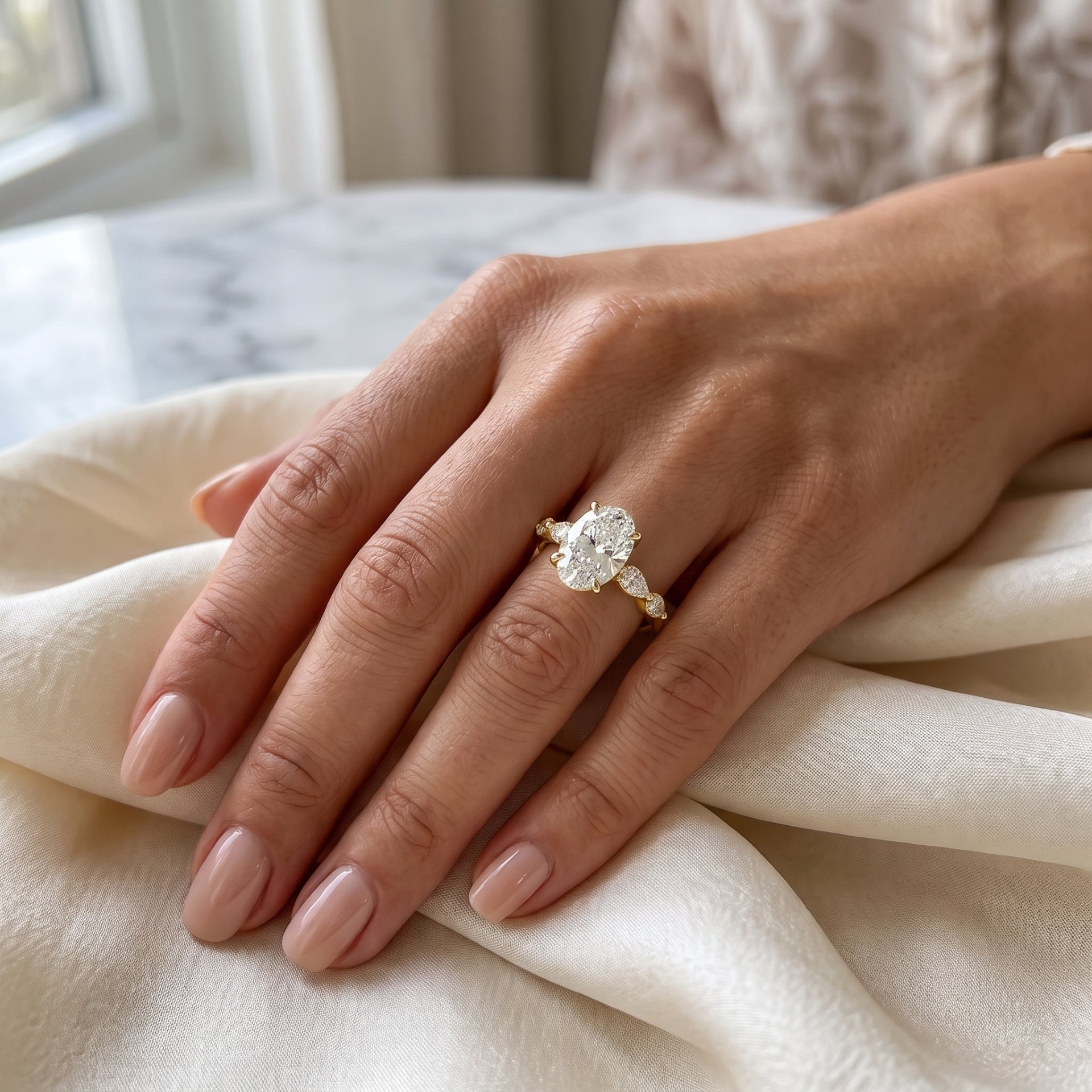 Melodic Solitaire Lab Grown Diamond Ring