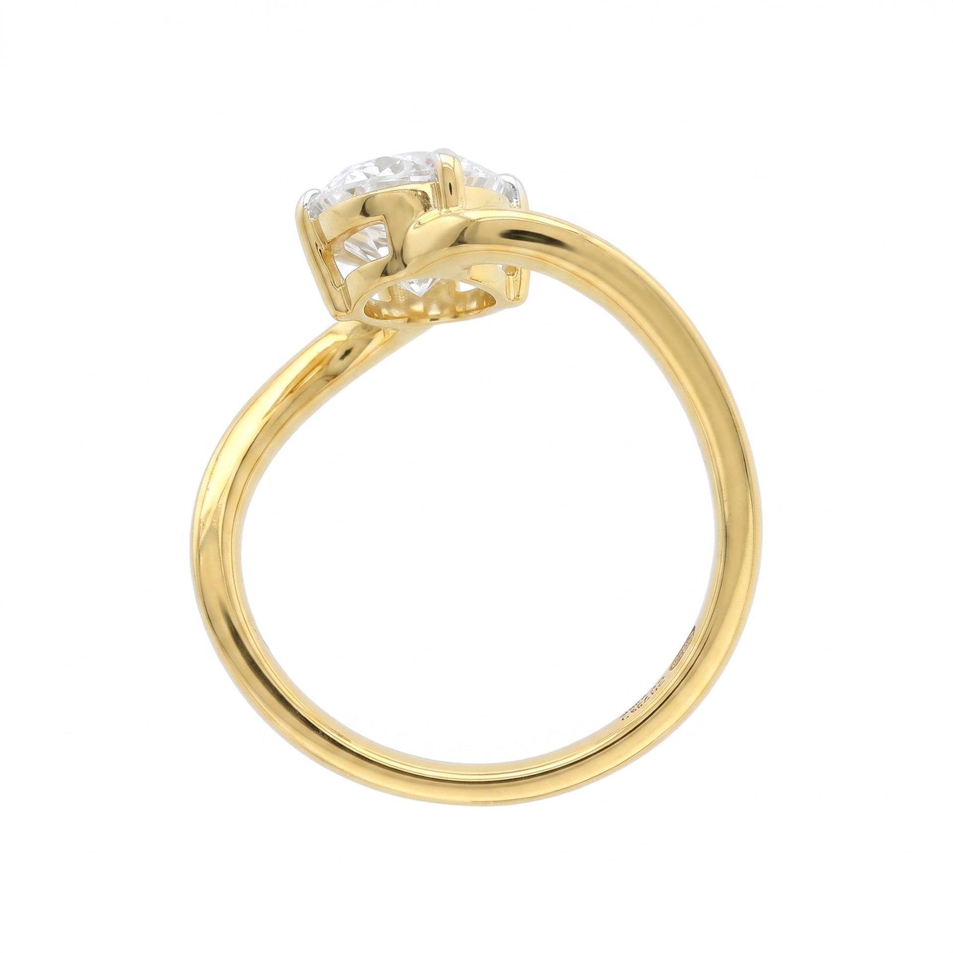 Liquid Orbit Solitaire Lab Grown Diamond Ring