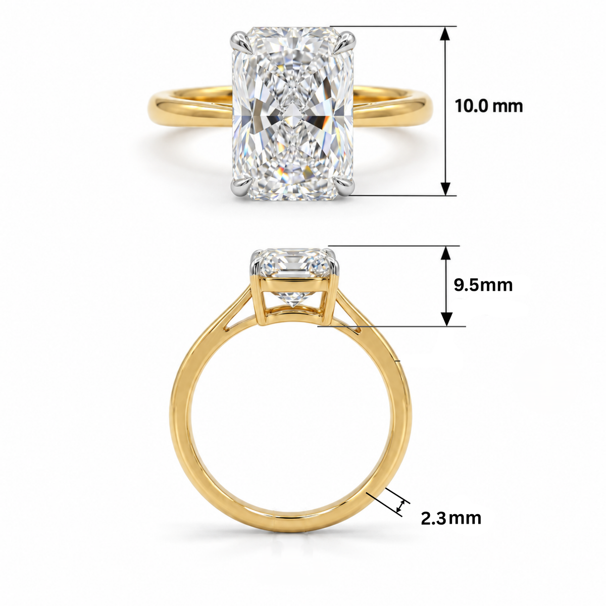 Ice Glide Solitaire Lab Grown Diamond Ring