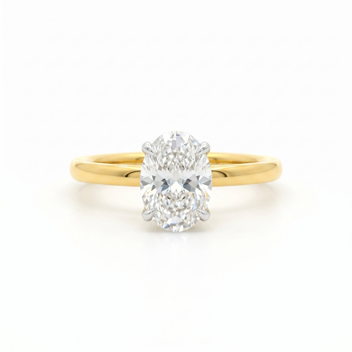 Avelora Solitaire Lab Grown Diamond Ring