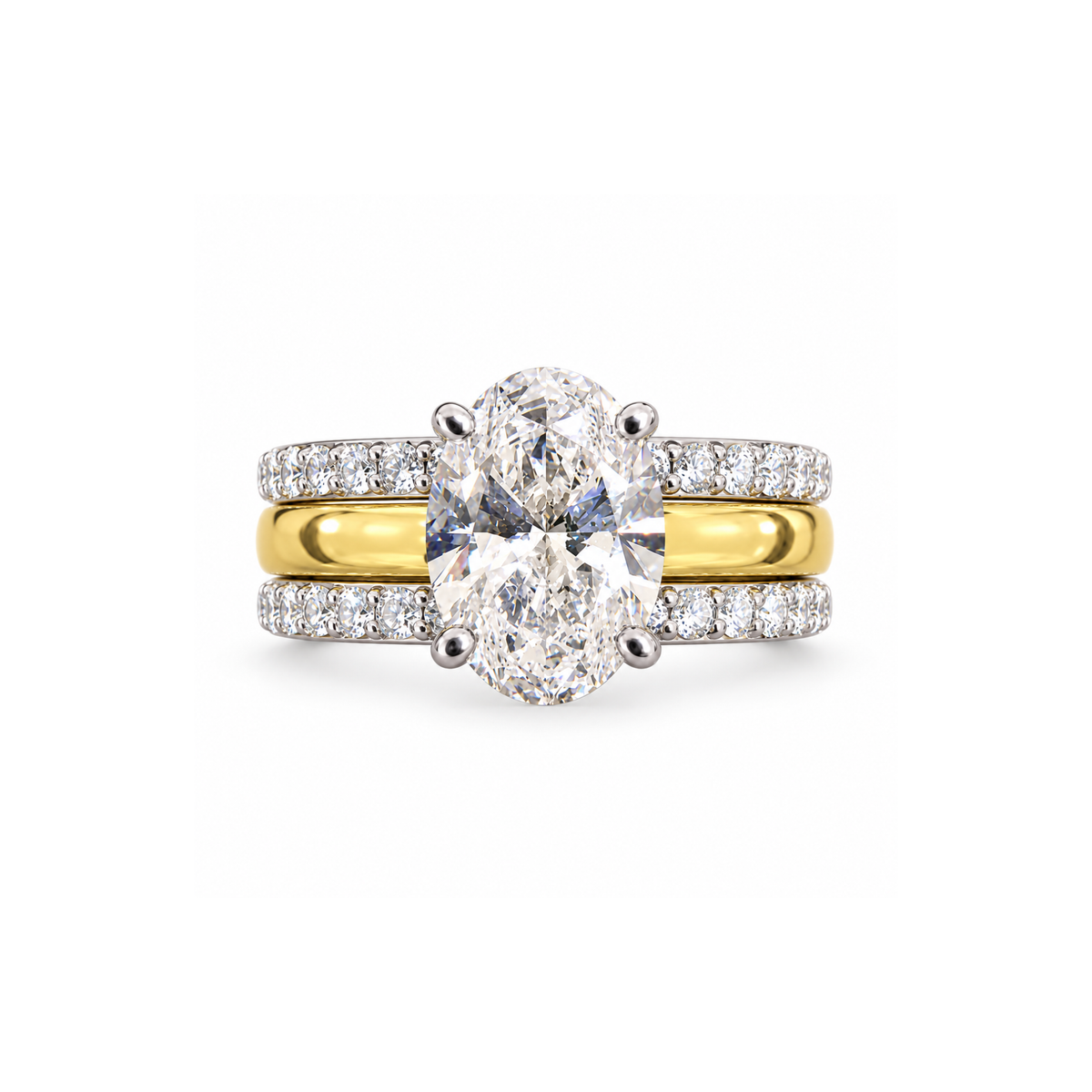 Eclipse Convertible Solitaire Lab Grown Diamond Ring