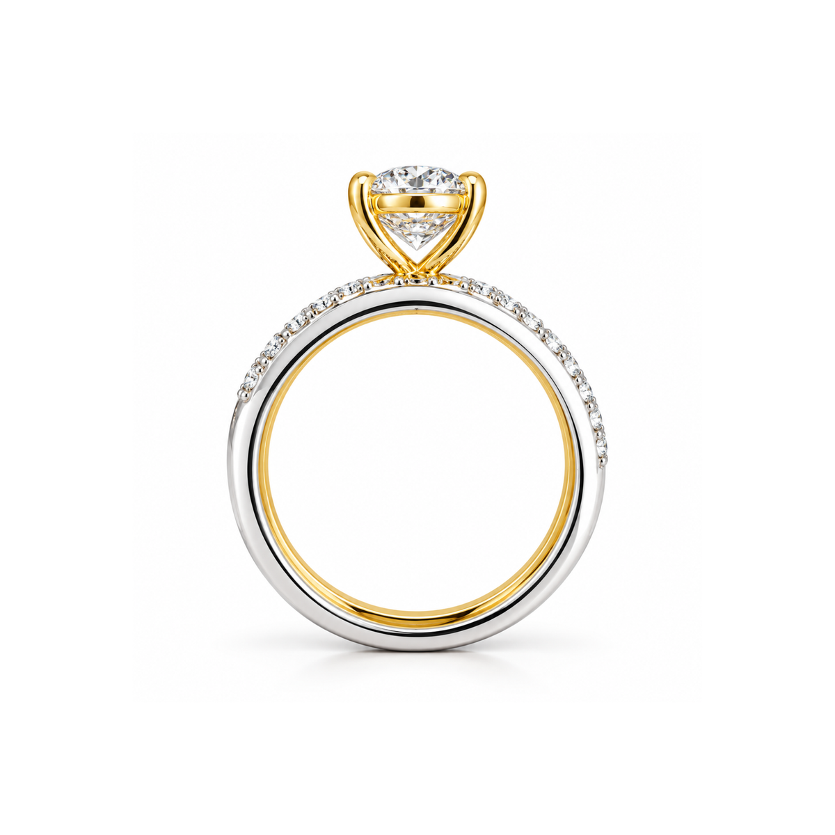 Eclipse Convertible Solitaire Lab Grown Diamond Ring