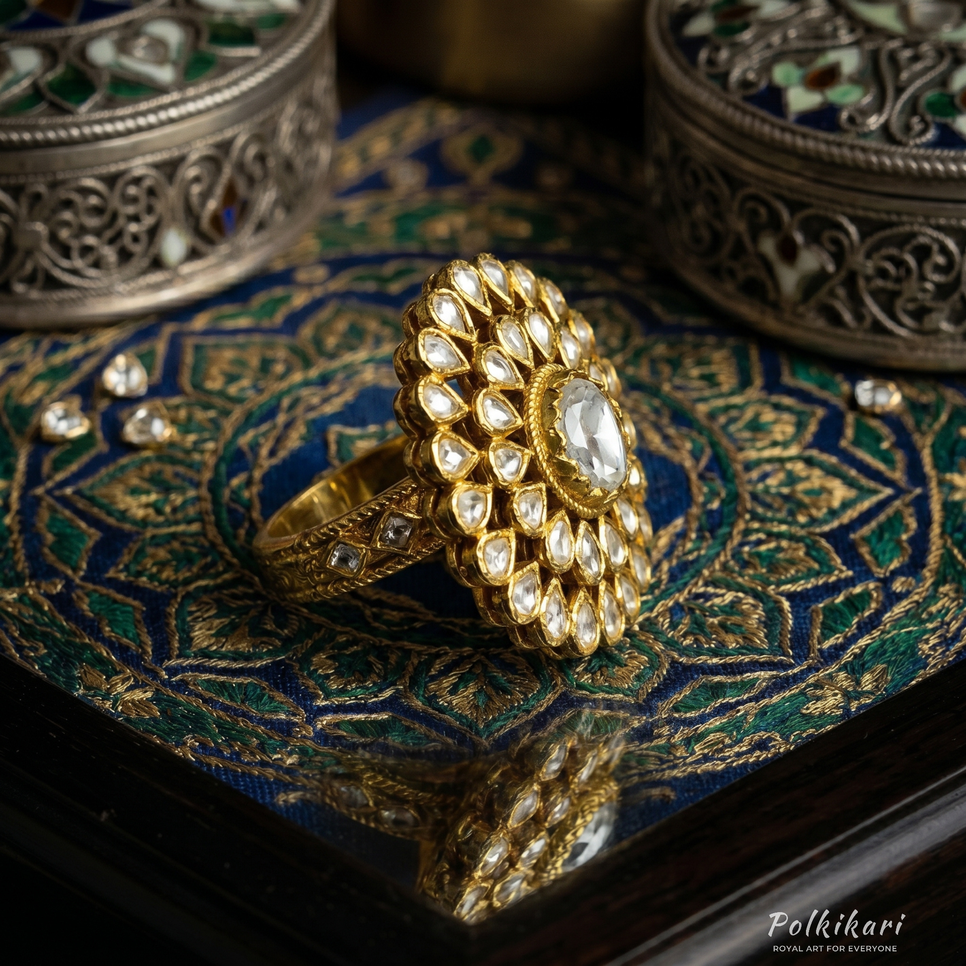 Veda Aura Lab Grown Polki Ring