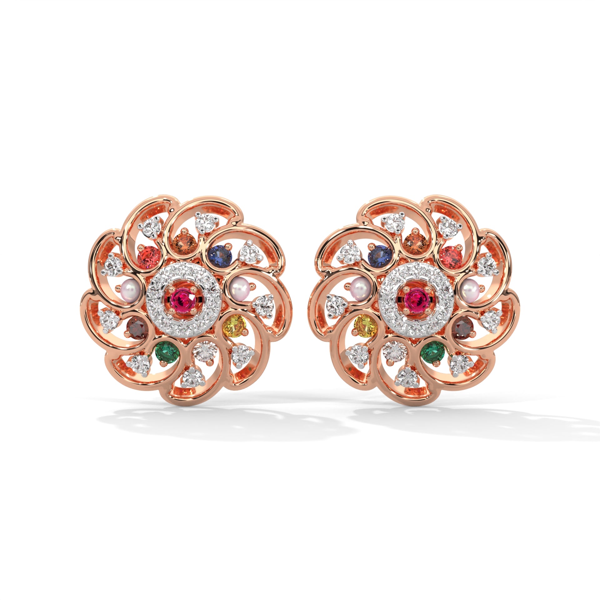 Solar Bloom Lab Grown Diamond Studs
