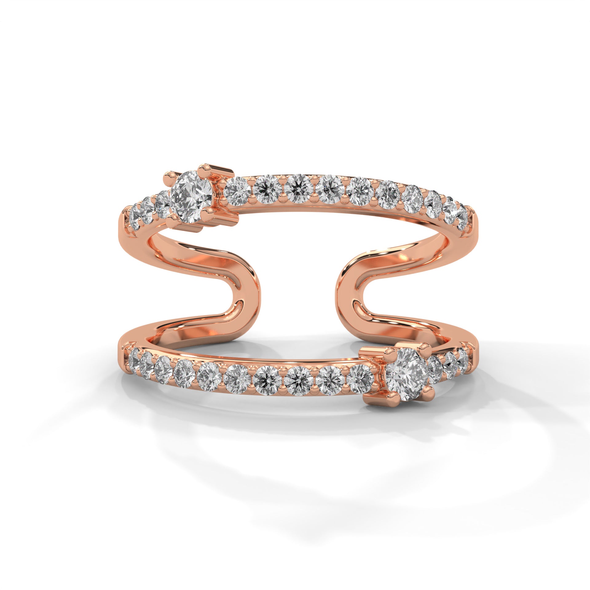 Radiant Flow Lab Grown Diamond Ring