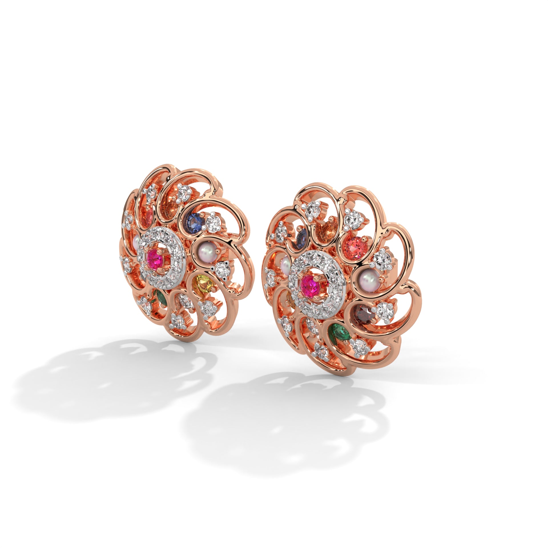 Solar Bloom Lab Grown Diamond Studs