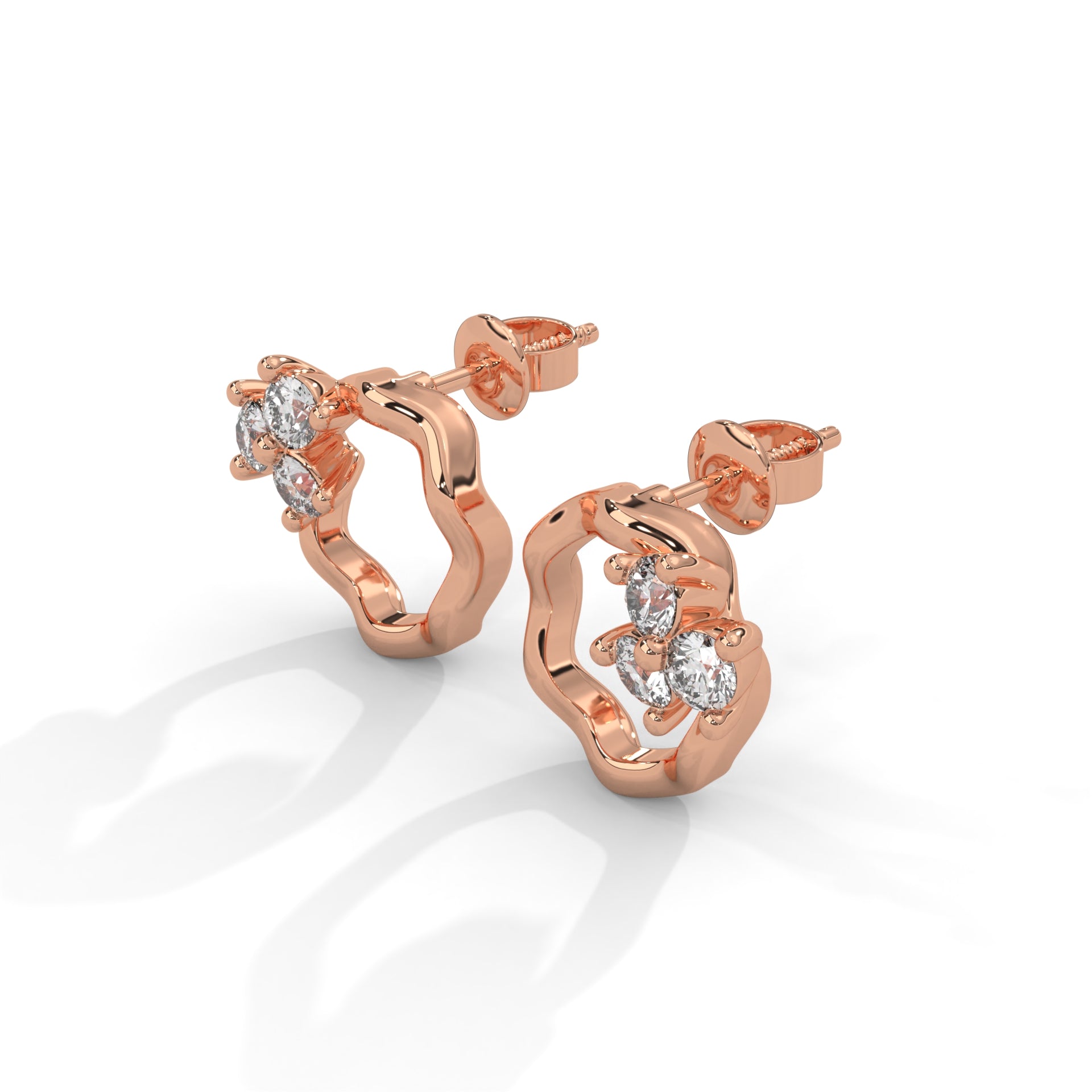 Blossom Loop Lab Grown Diamond Earrings