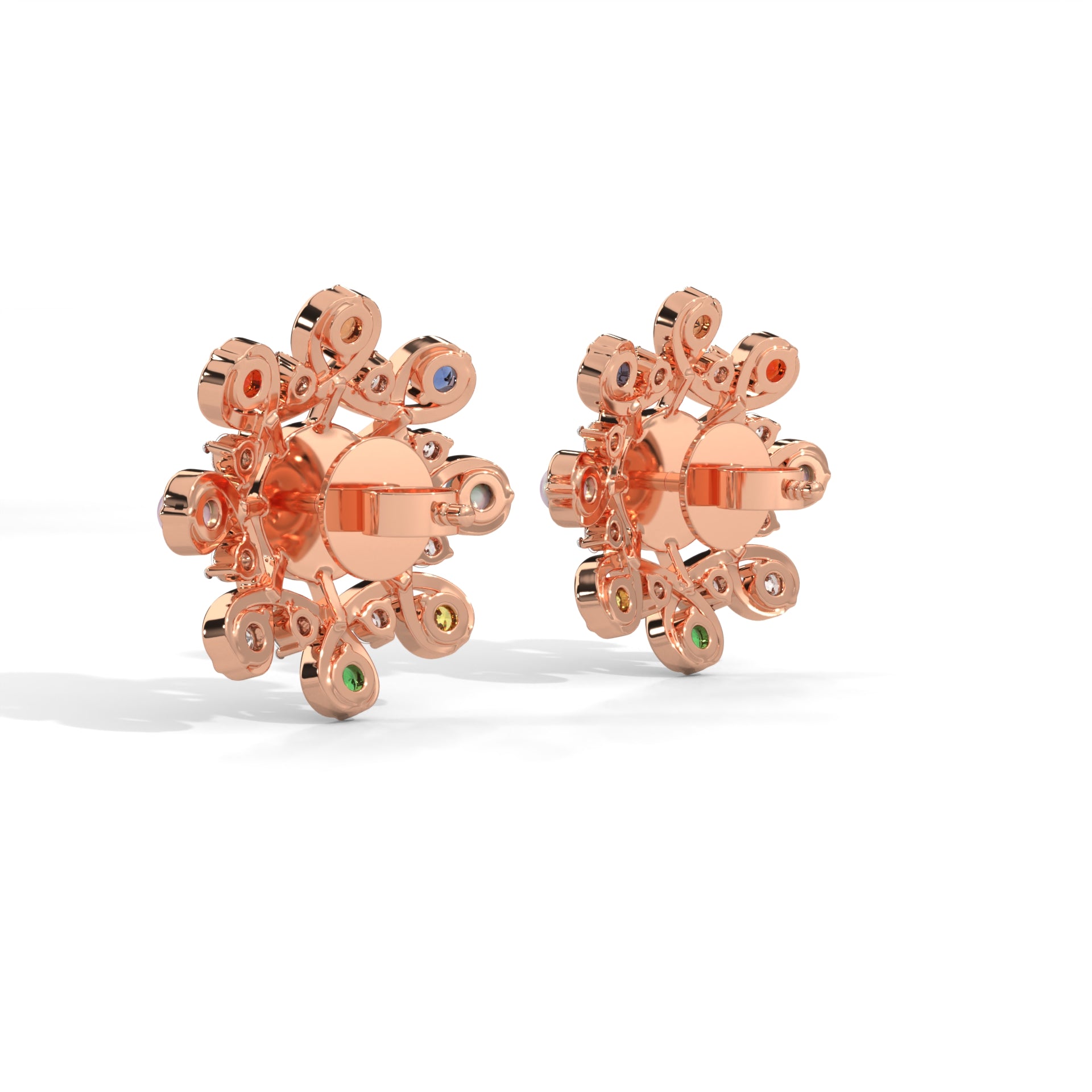 Swirling Lab Grown Diamond Harmony Studs