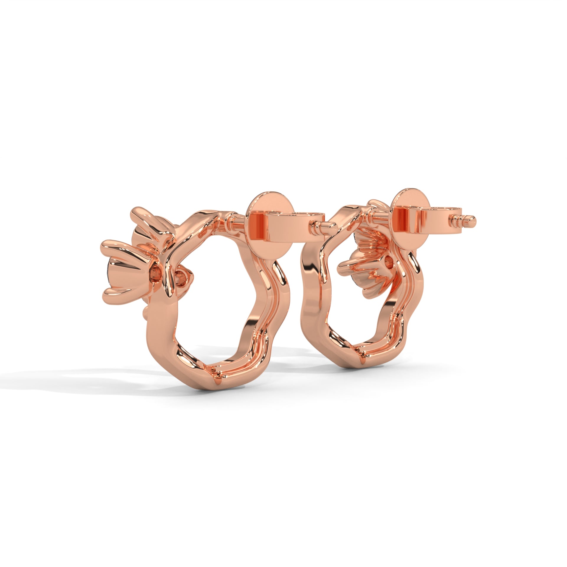 Blossom Loop Lab Grown Diamond Earrings