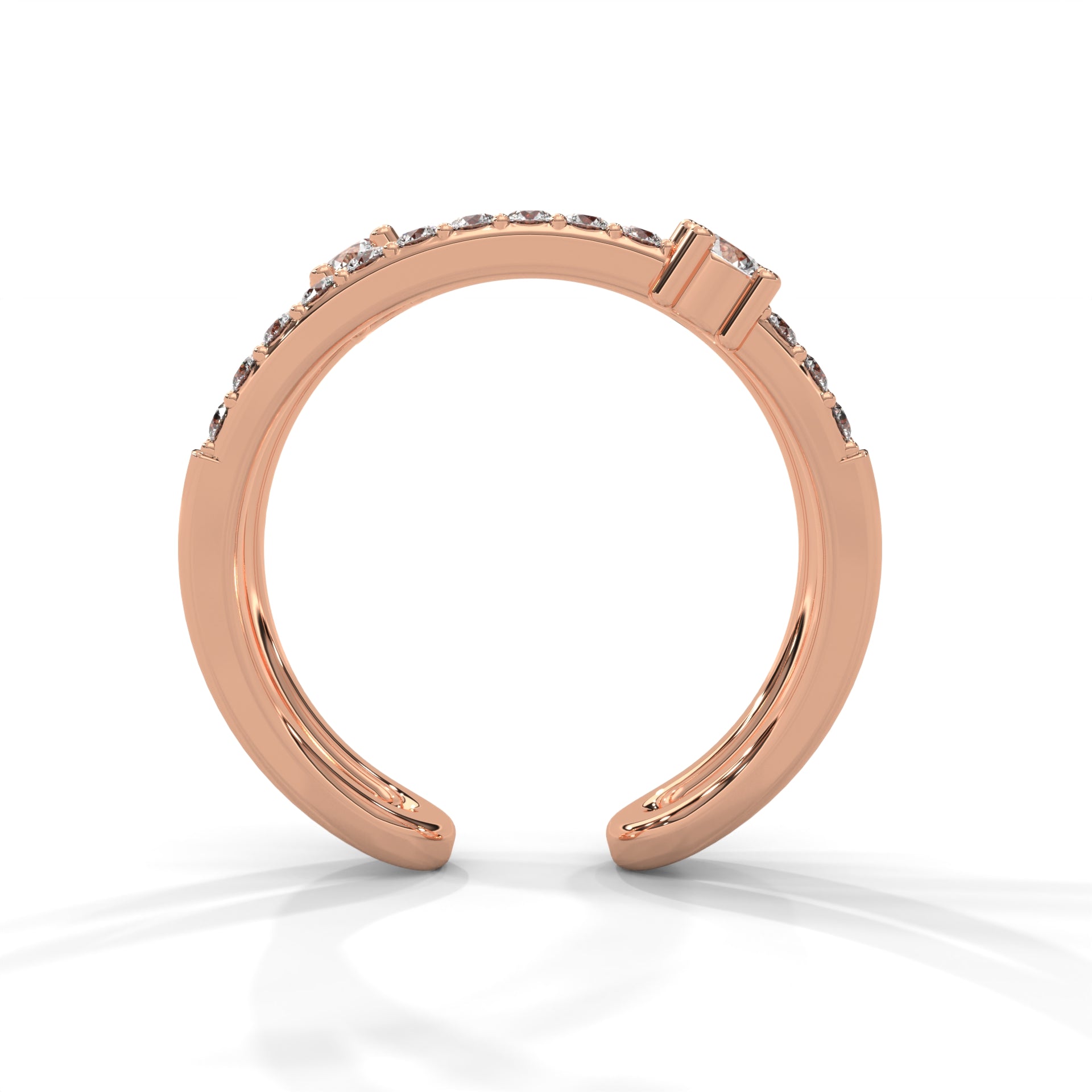 Radiant Flow Lab Grown Diamond Ring