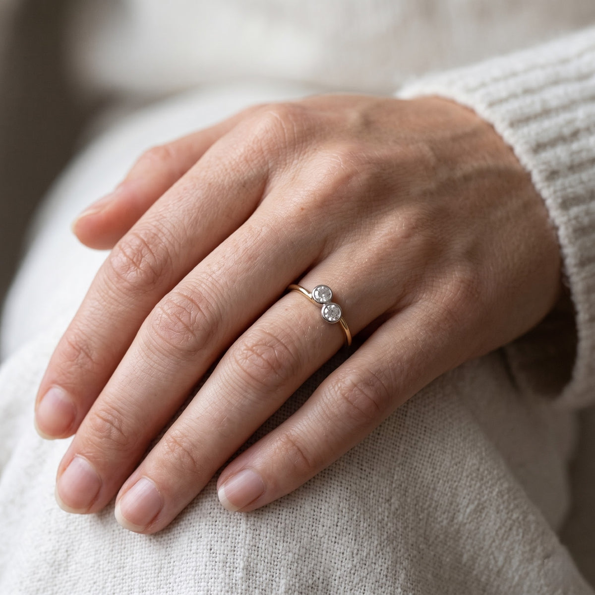 Aurelia Duo Grown Diamond Ring