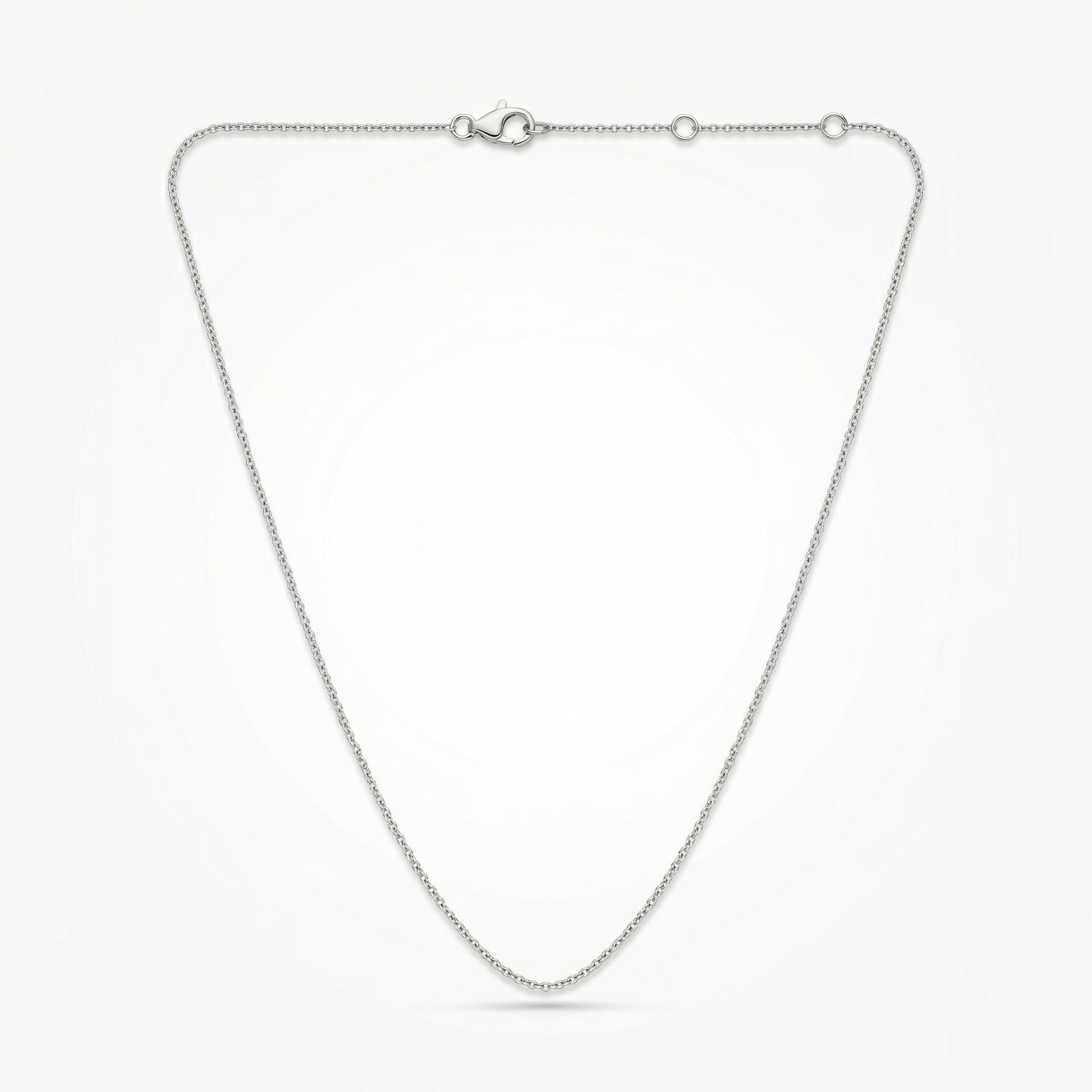 Platinum Plated Silver Chain