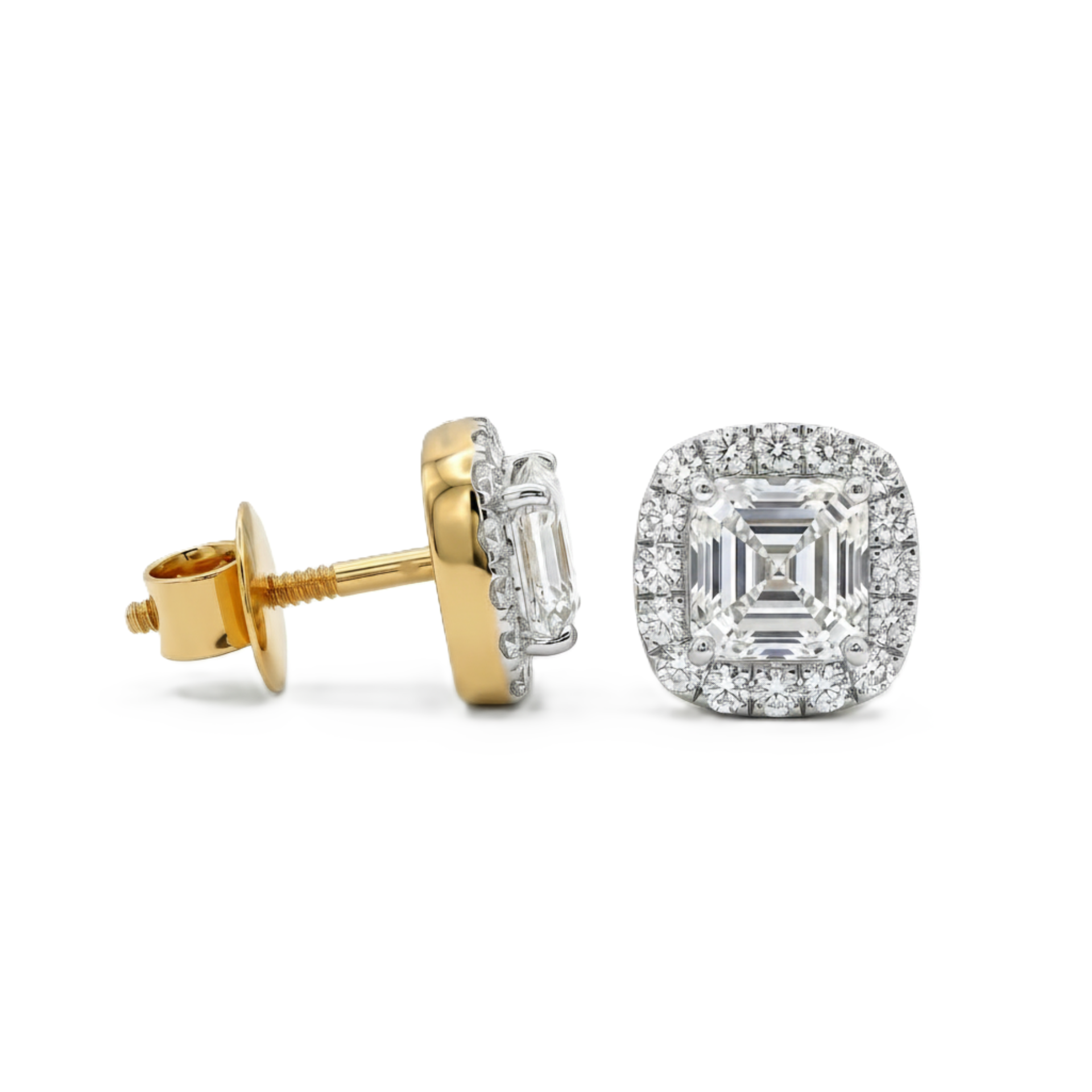Luxe Veridian Solitaire Lab Grown Diamond Earrings