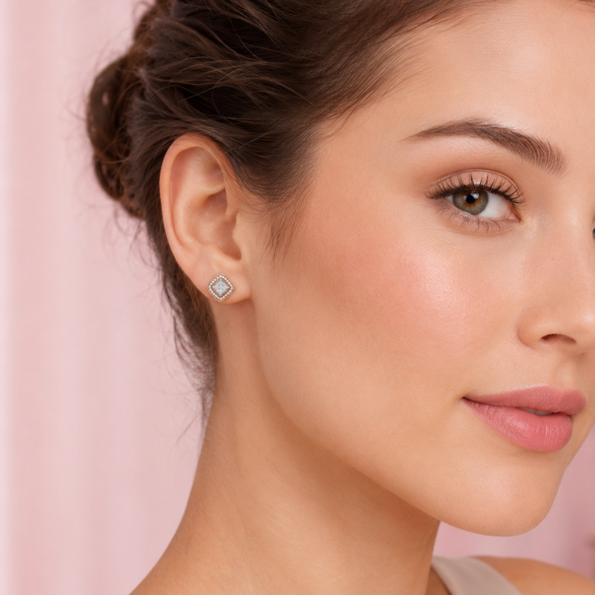 Blush Aura Lab Grown Diamond Earrings