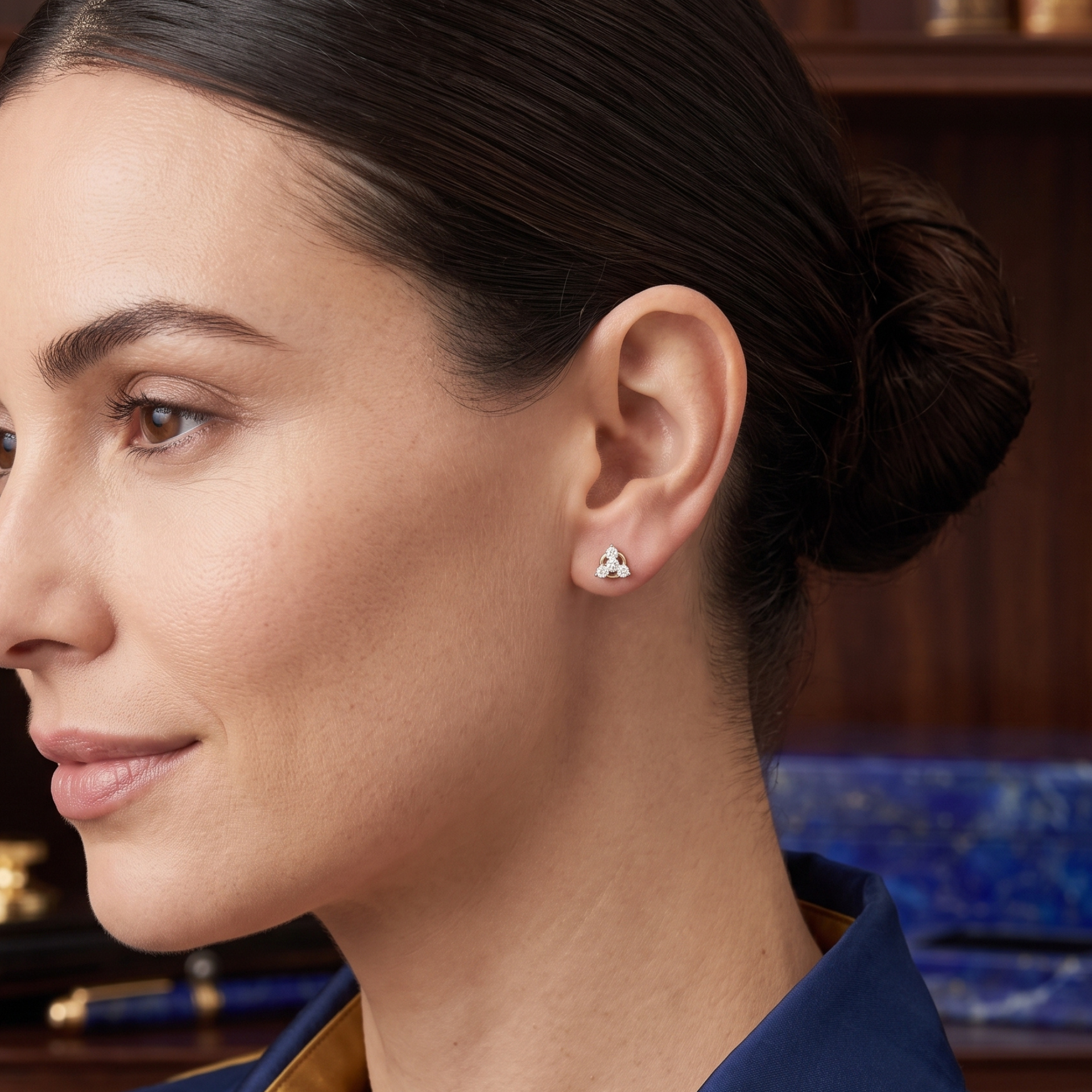Gilded Clover Lab Grown Diamond Earrings
