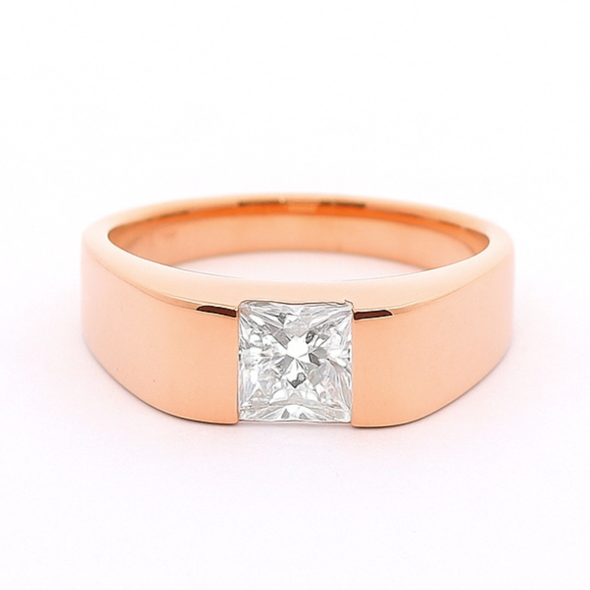 Sterling Sentinel Solitaire Lab Grown Diamond Ring