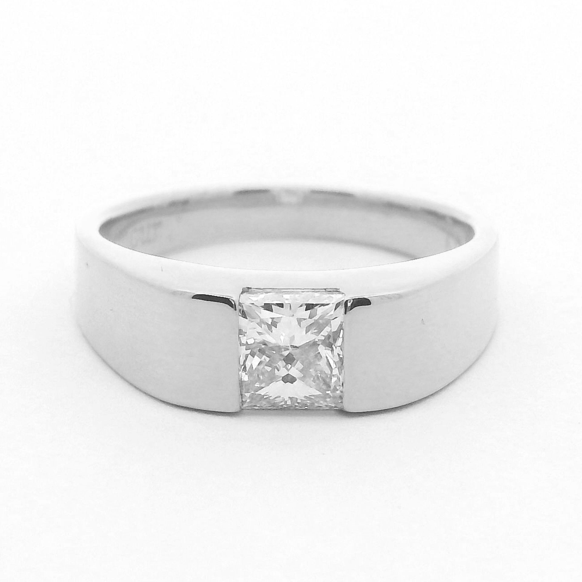 Sterling Sentinel Solitaire Lab Grown Diamond Ring