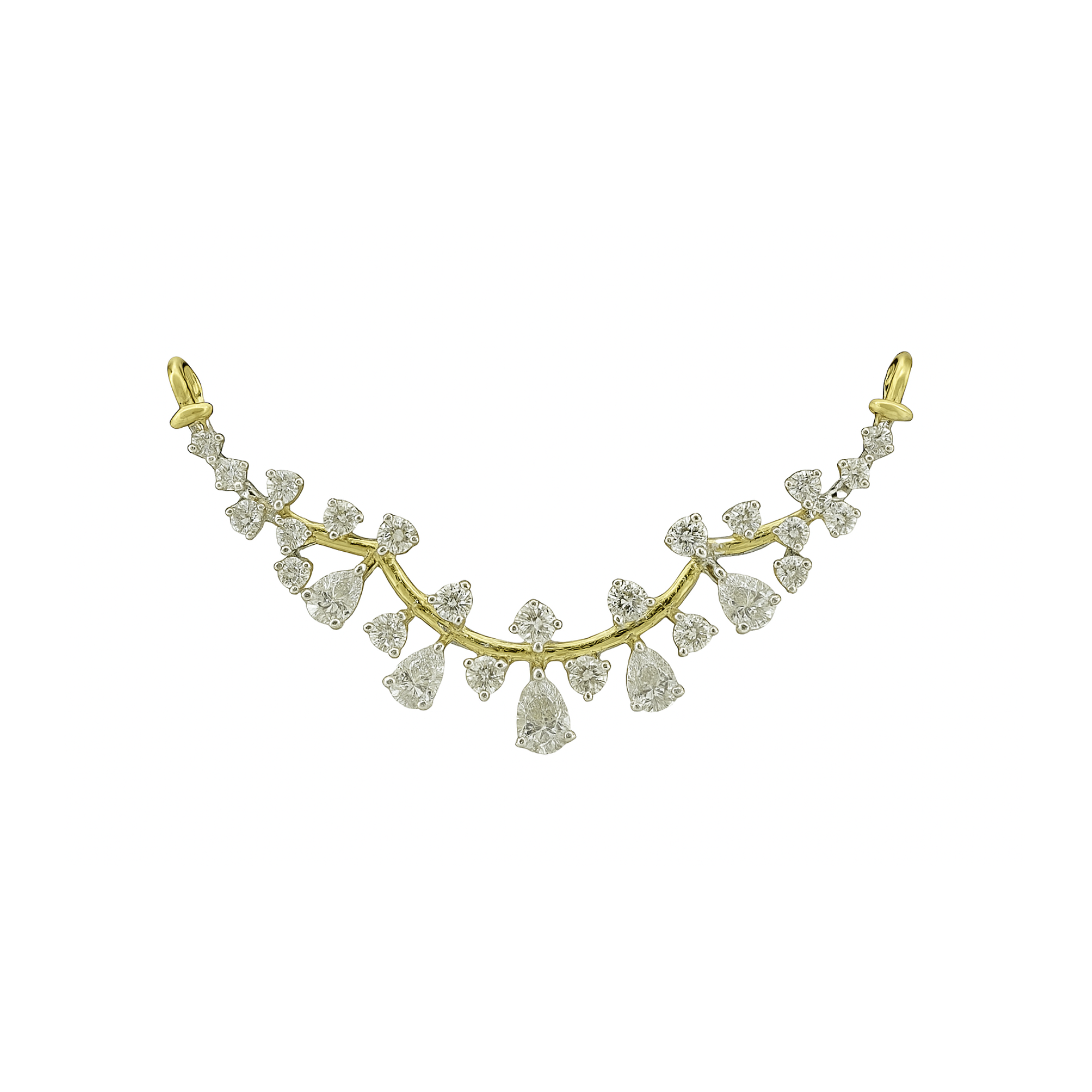 Cascading Elegance Lab Grown Diamond Mangalsutra