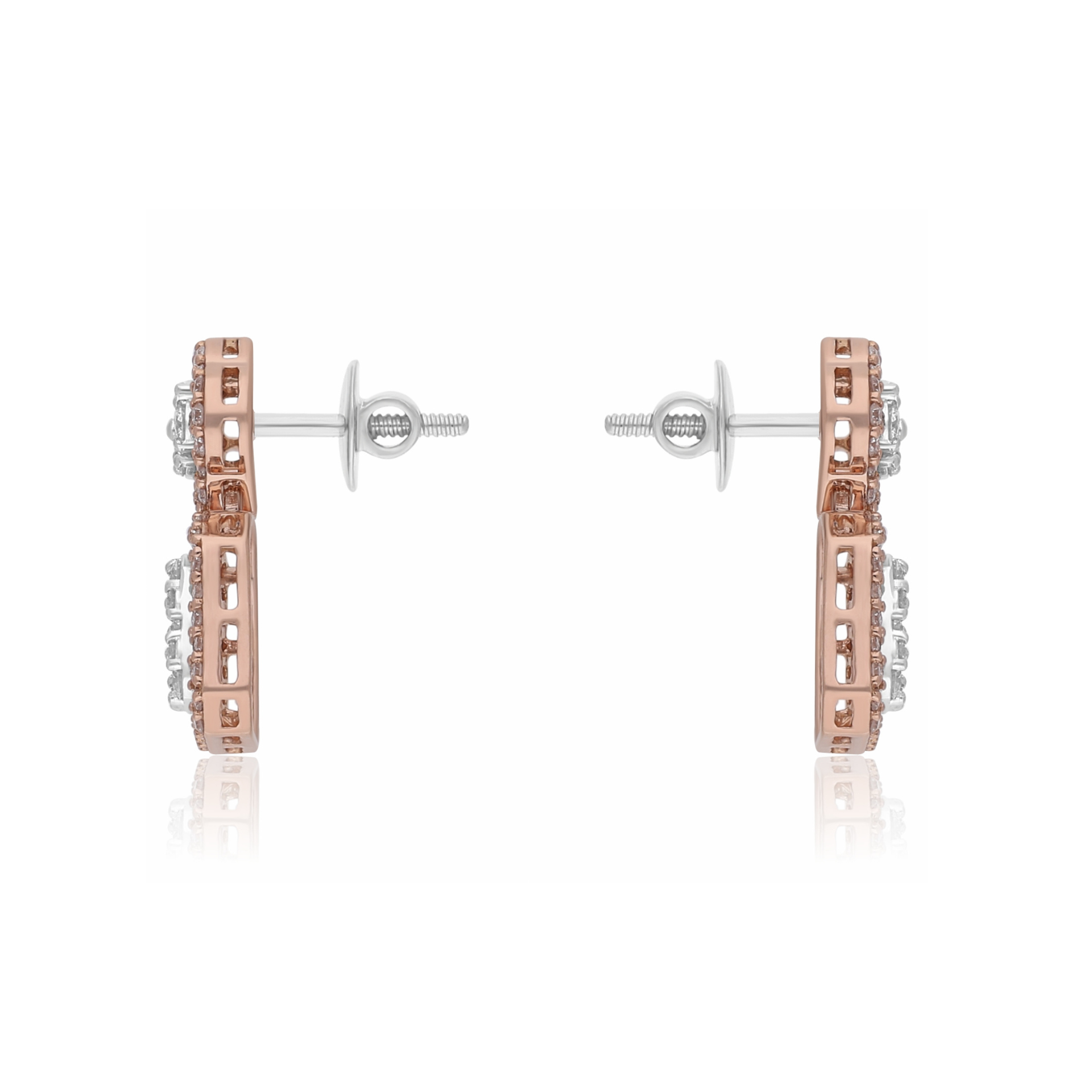 Art Deco Lab Grown Diamond Earrings