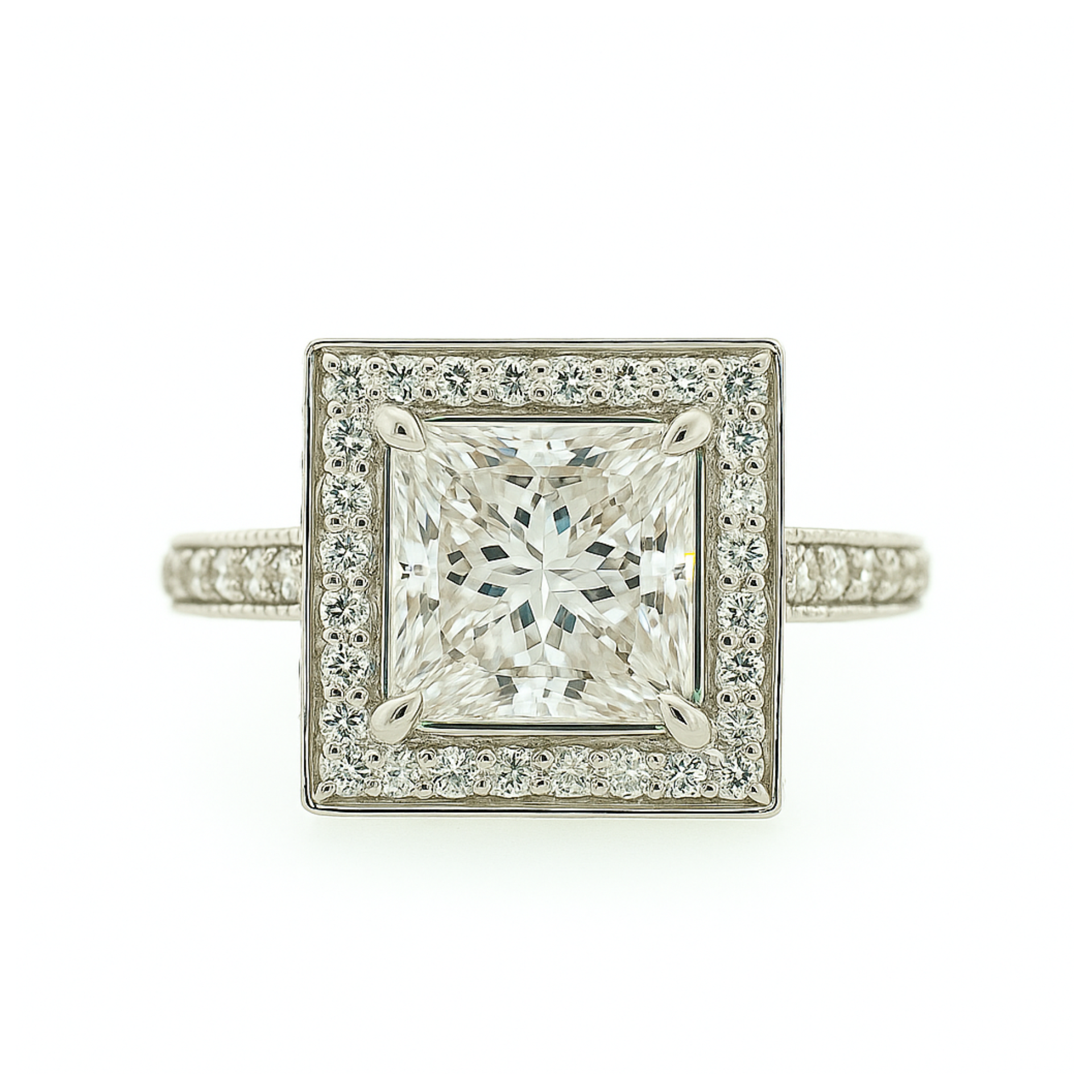 Sovereign Square Solitaire Lab Grown Diamond Ring