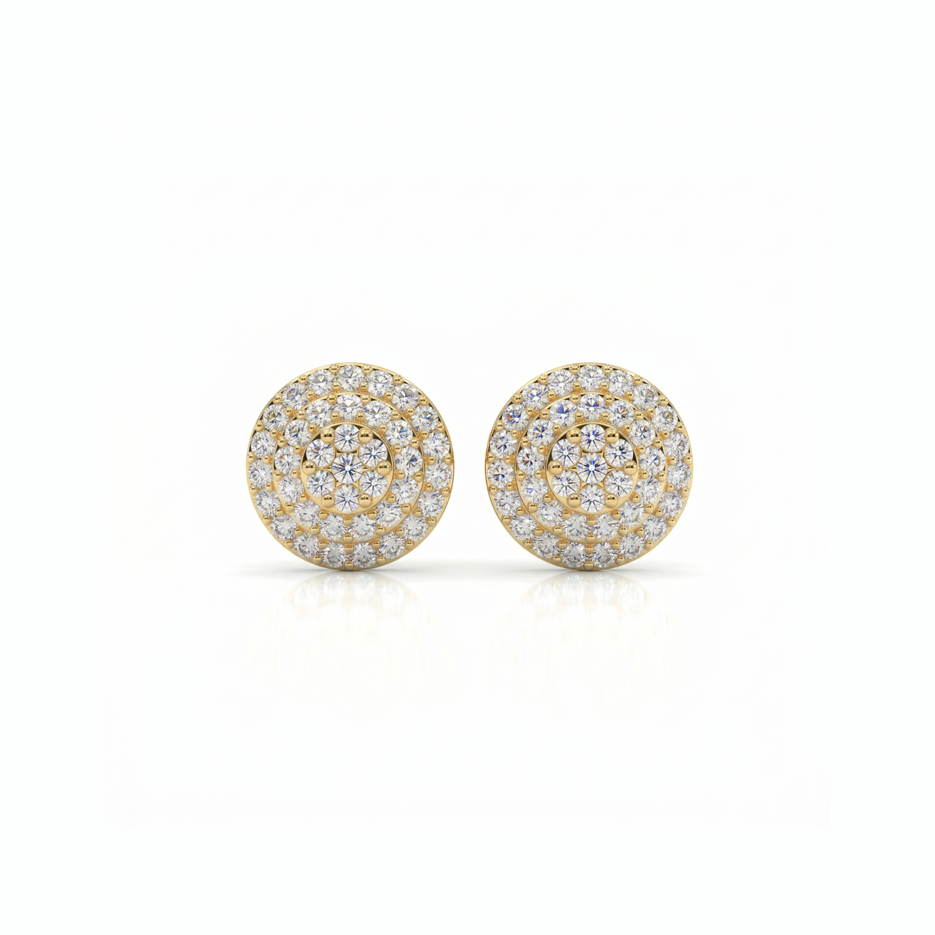 Celestial Radiance Lab Grown Diamond Stud Earrings