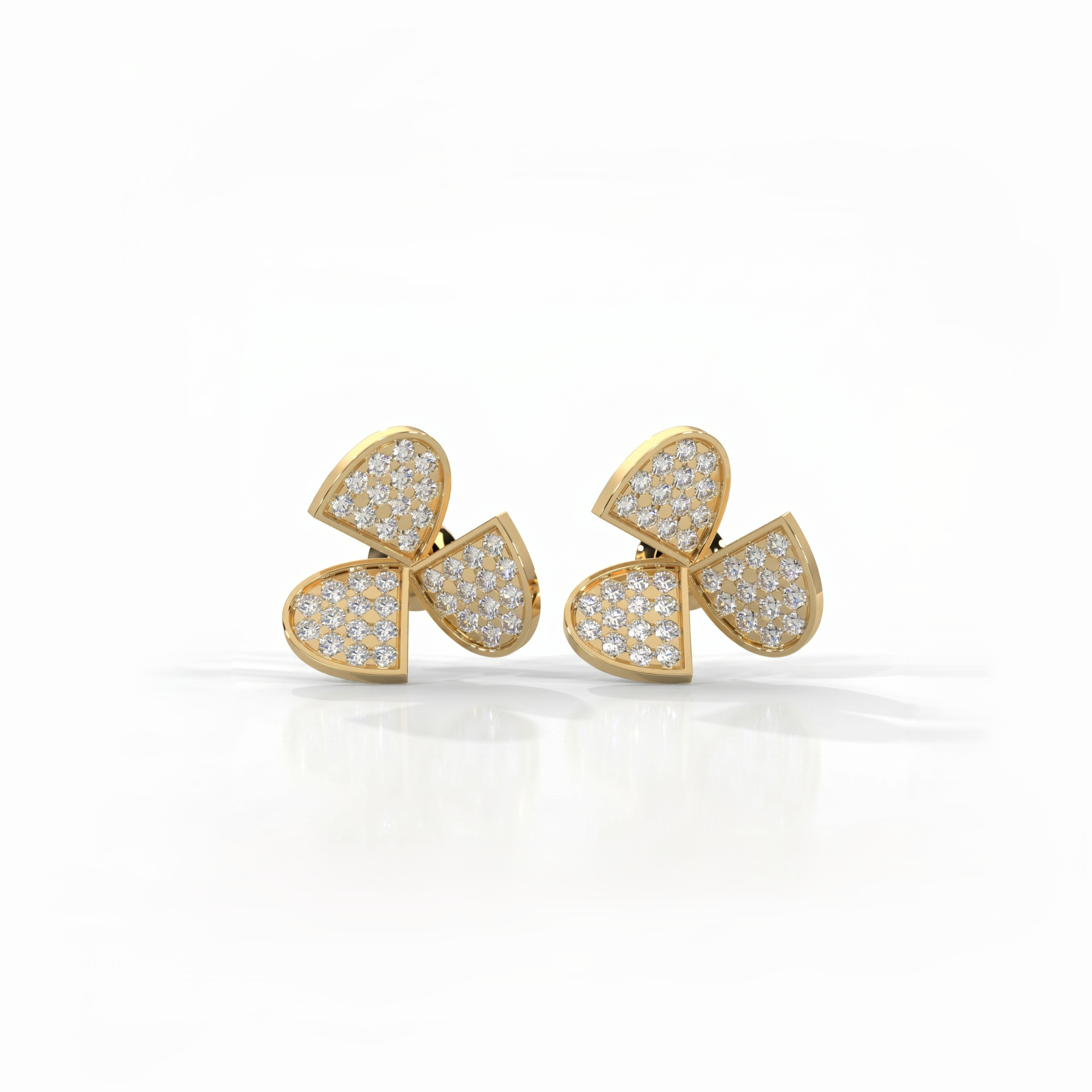 Clover Luxe Lab Grown Diamond Stud Earrings