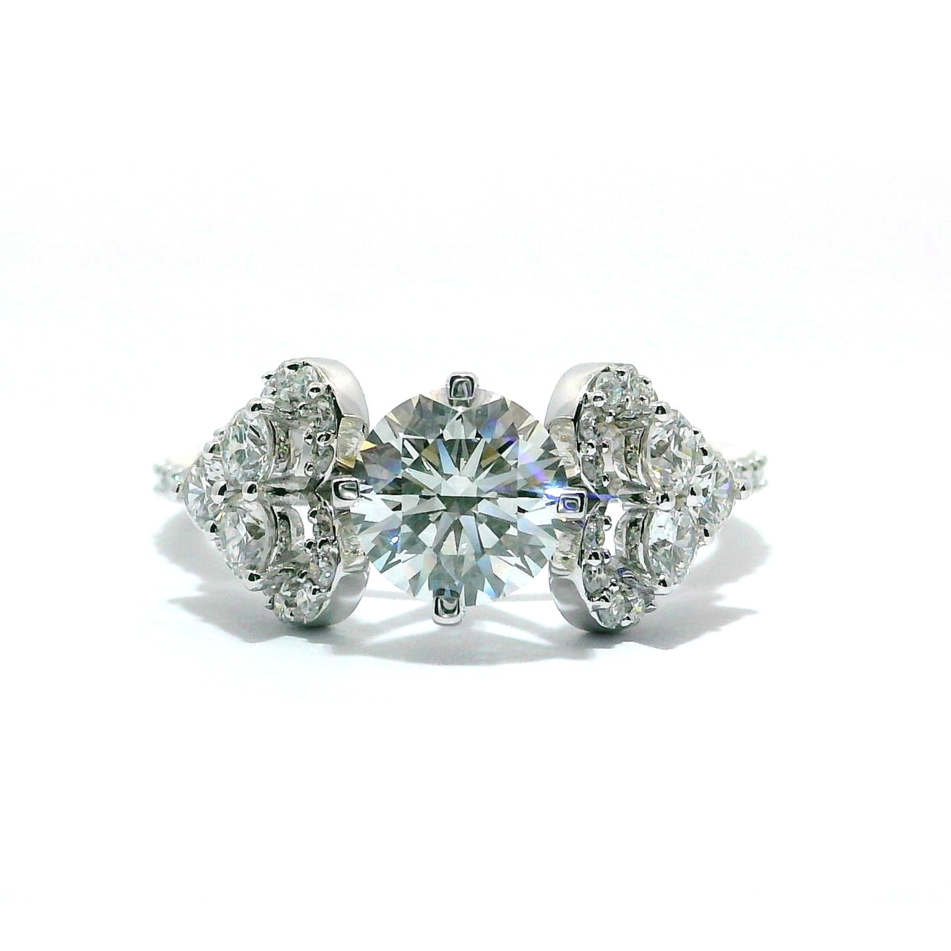 Trilogy Bloom Solitaire Lab Grown Diamond Ring
