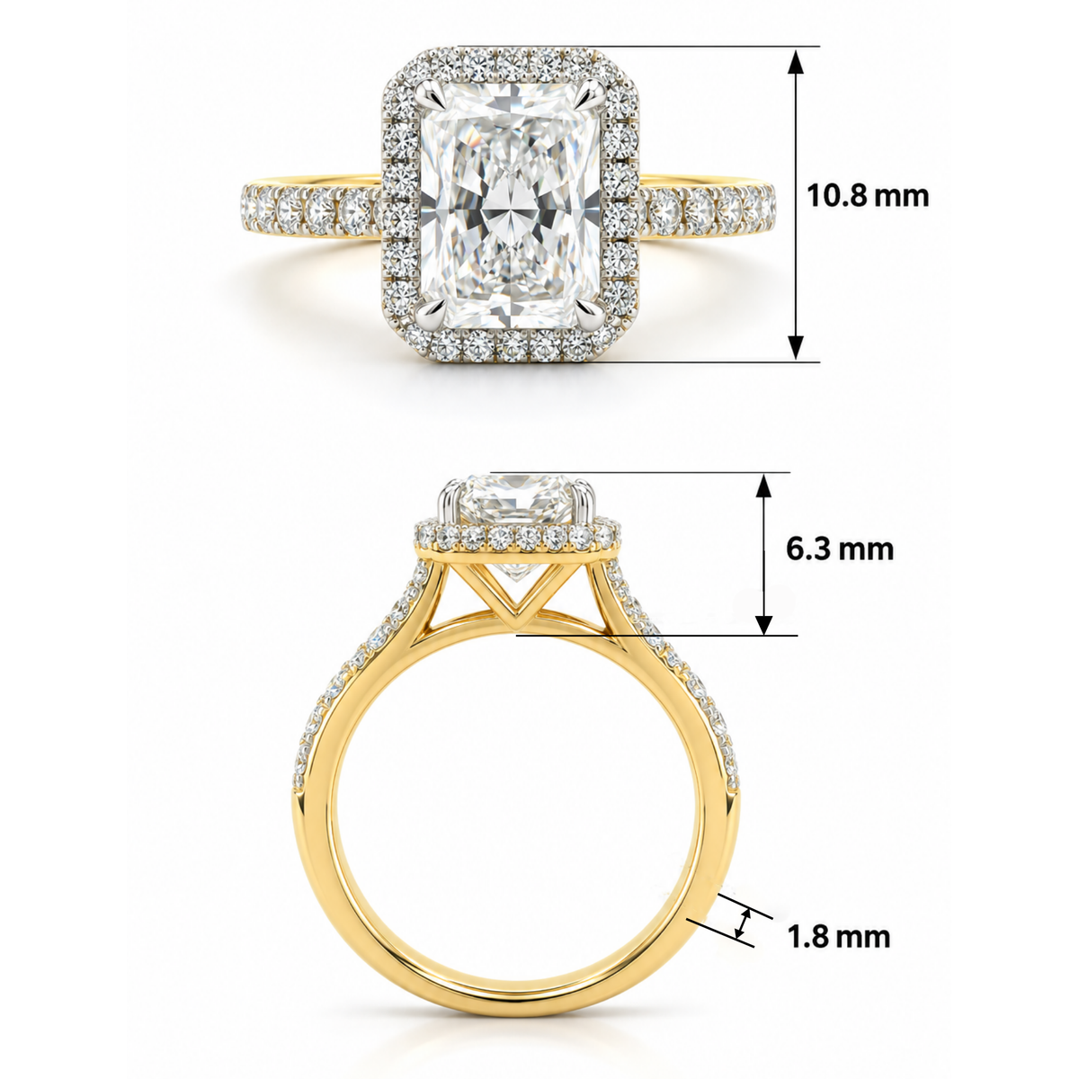 Vista Iconic Solitaire Lab Grown Diamond Ring