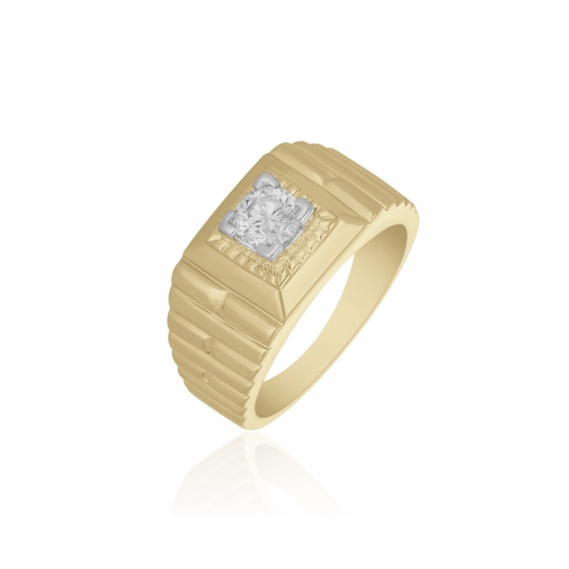 Men’s Meridian Pillar Lab Grown Diamond Ring