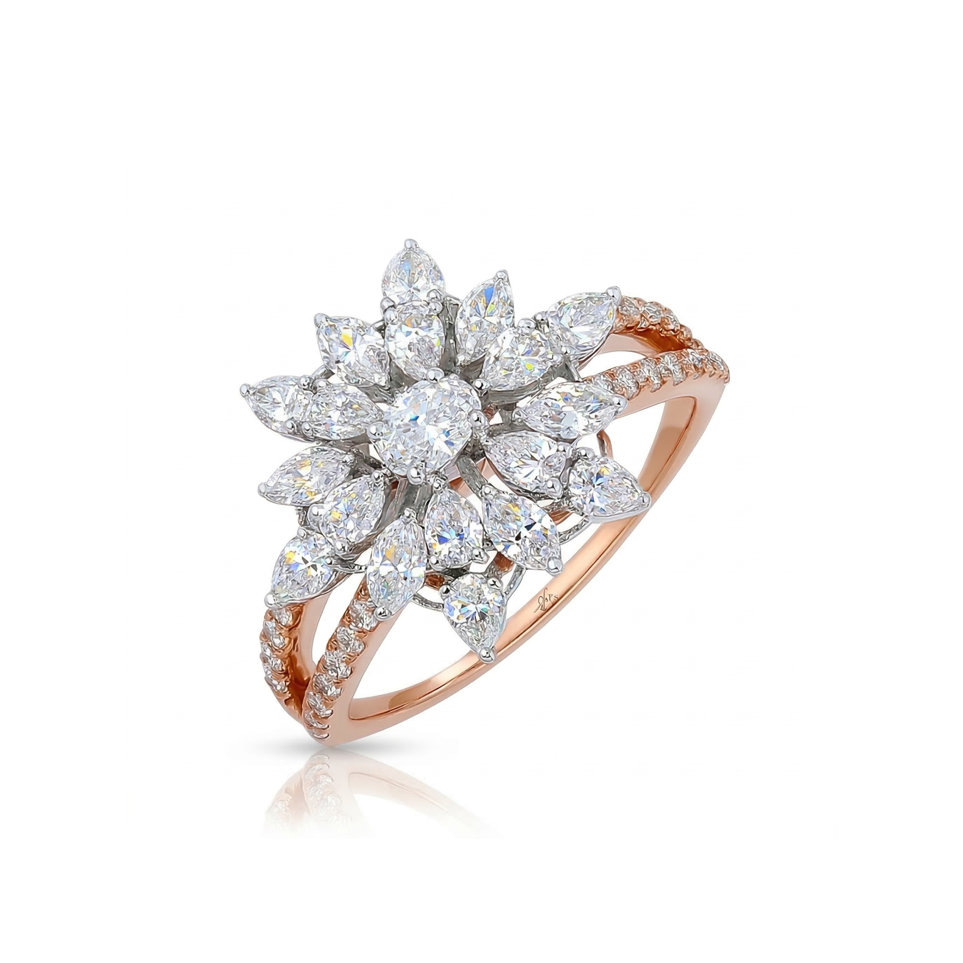 Wild Rose Radiance Lab Grown Diamond Ring