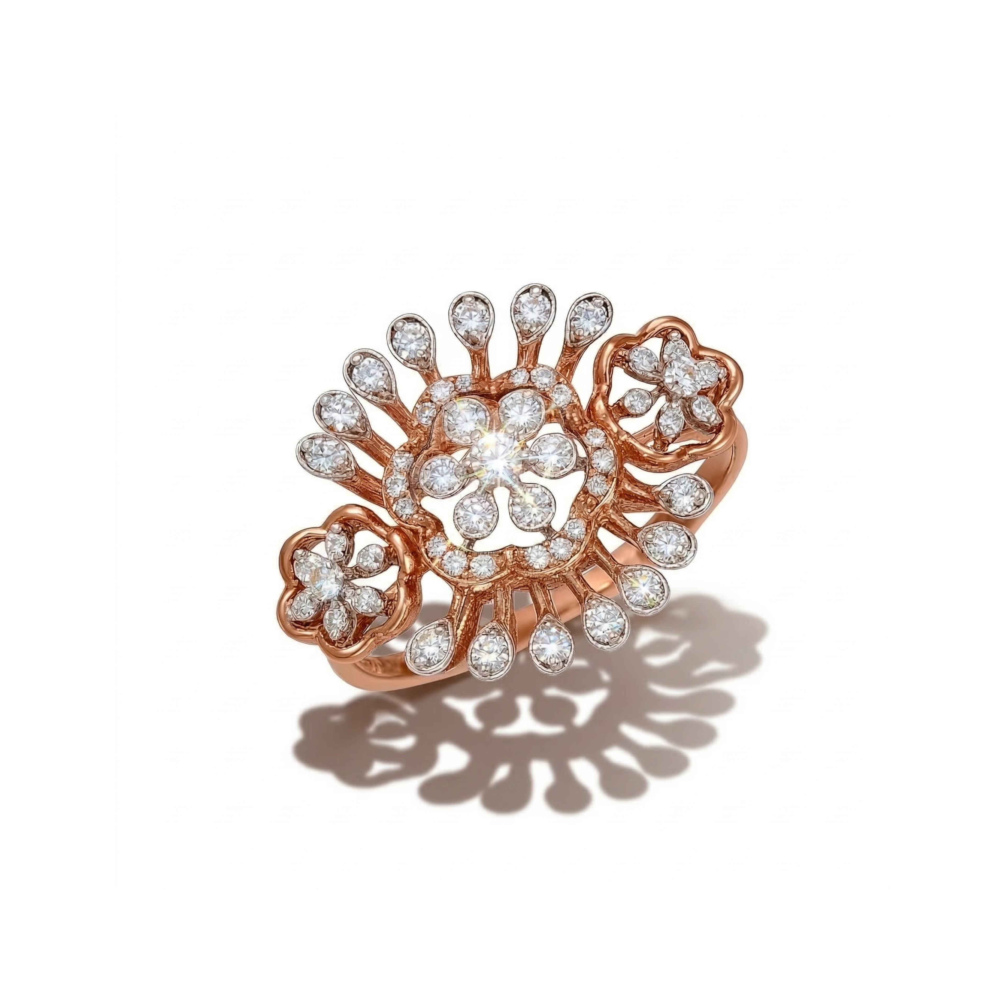 Empress Sunburst Lab Grown Diamond Ring