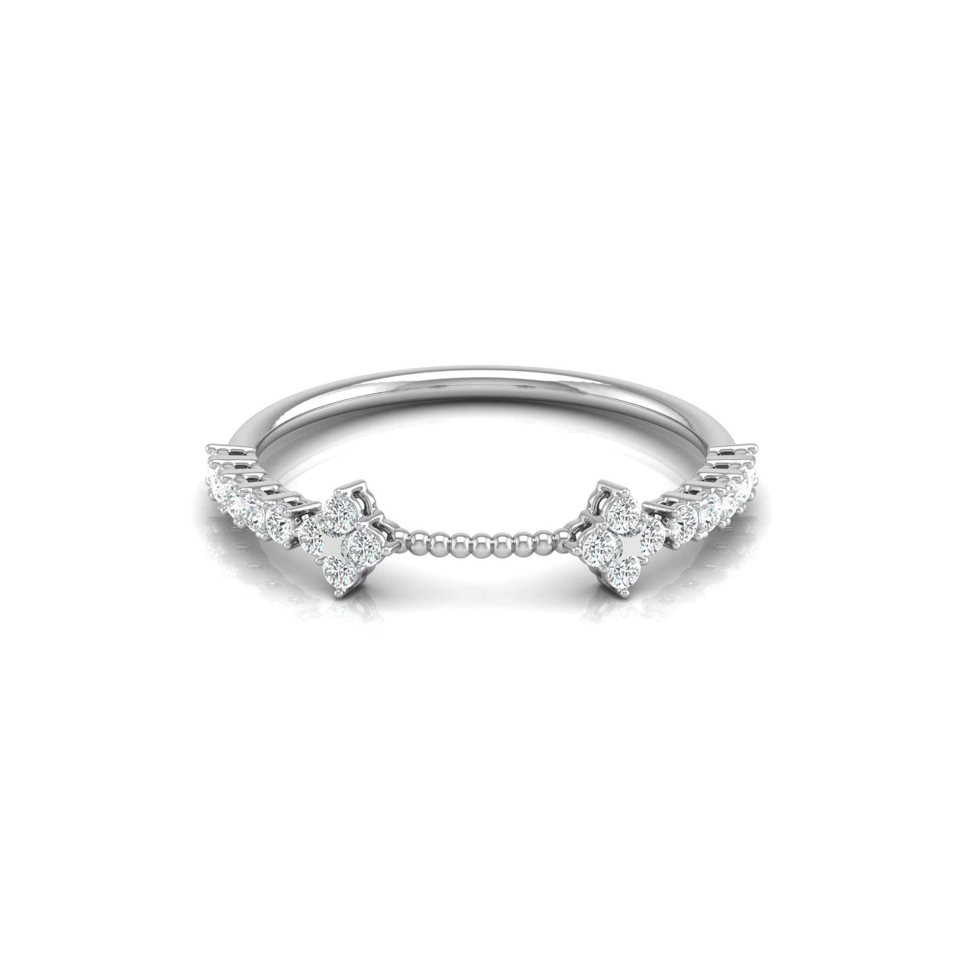 Celestial Tether Platinum Plated Lab Grown Diamond Ring
