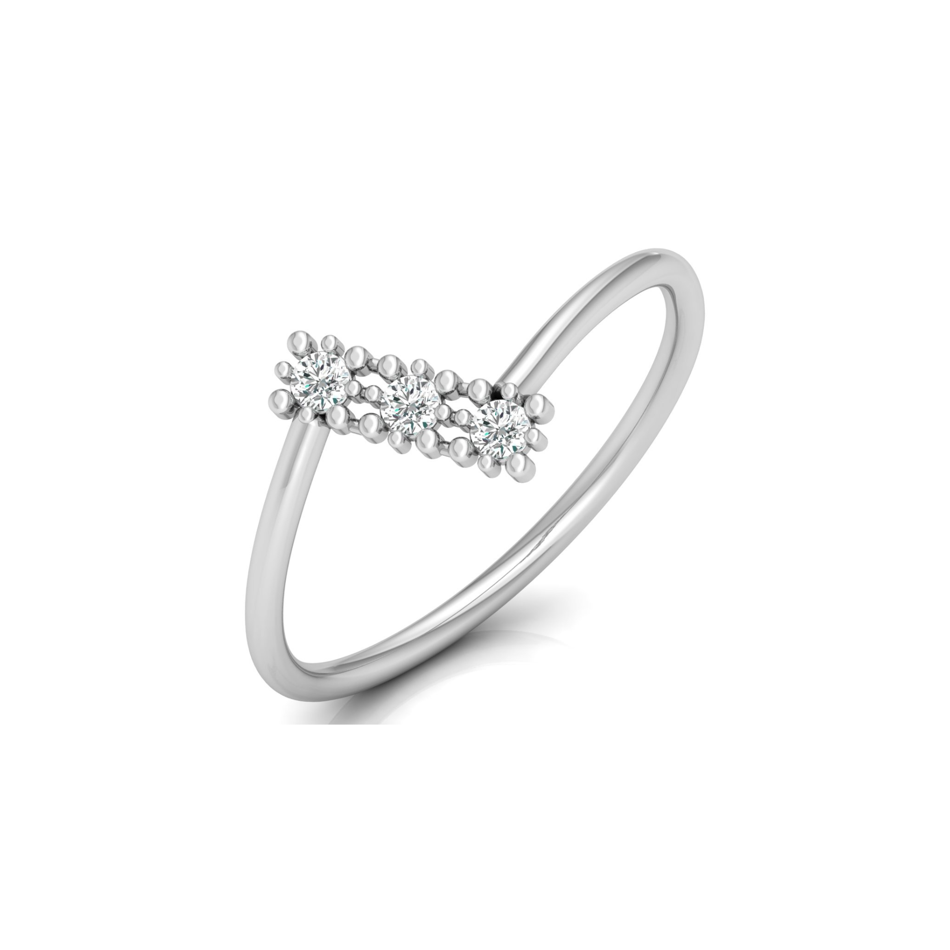 Drift Platinum Plated Lab Grown Diamond Ring