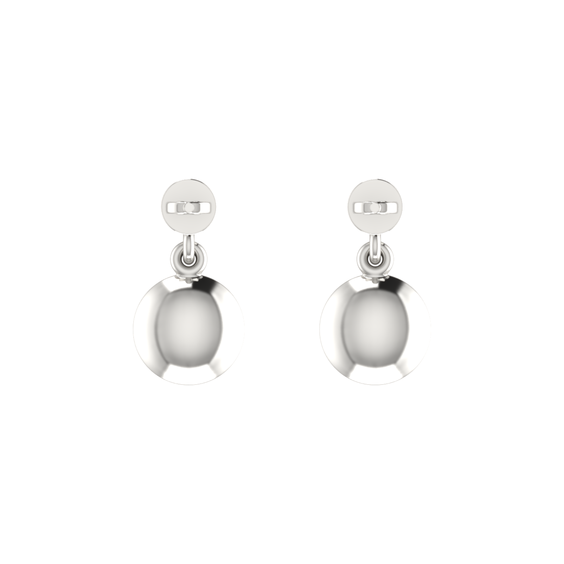Oculus Cluster Platinum Plated Lab Grown Diamond Earrings