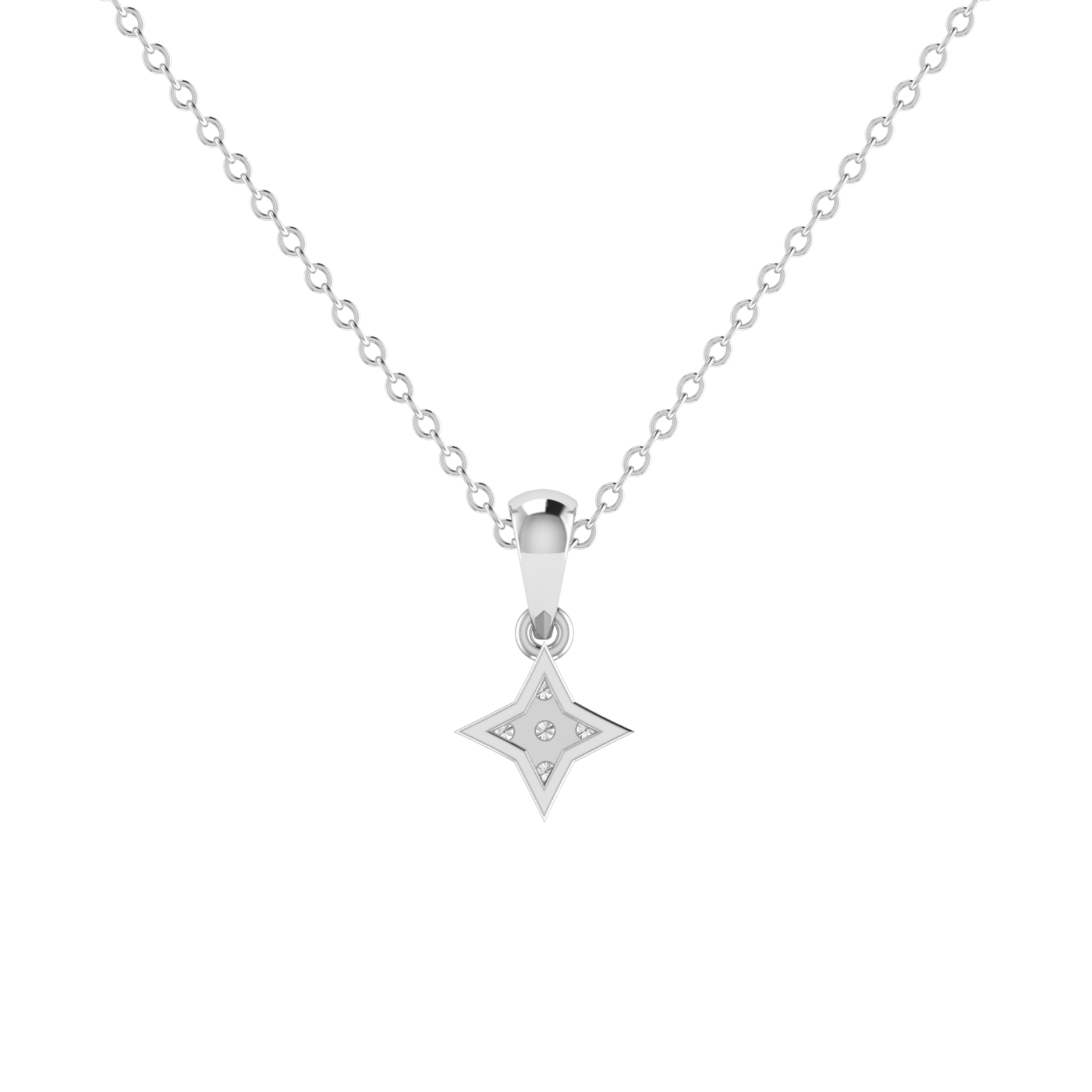 Kira Platinum Plated Lab Grown Diamond Pendant