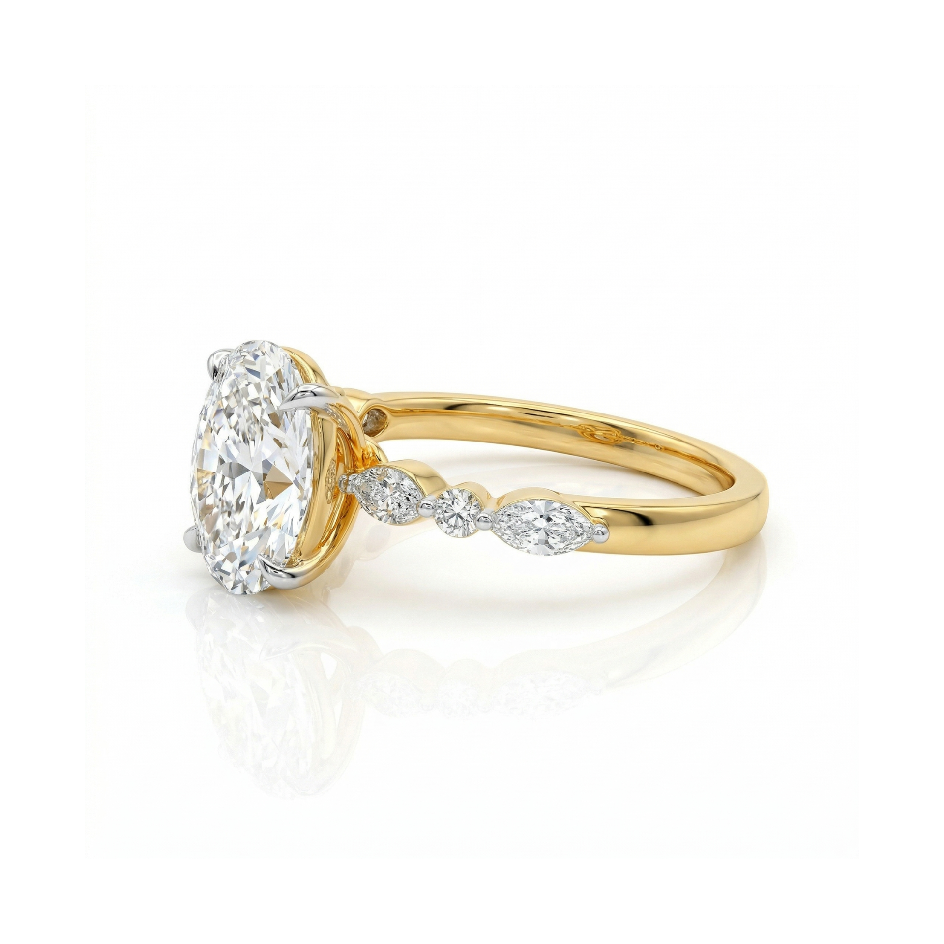 Melodic Solitaire Lab Grown Diamond Ring