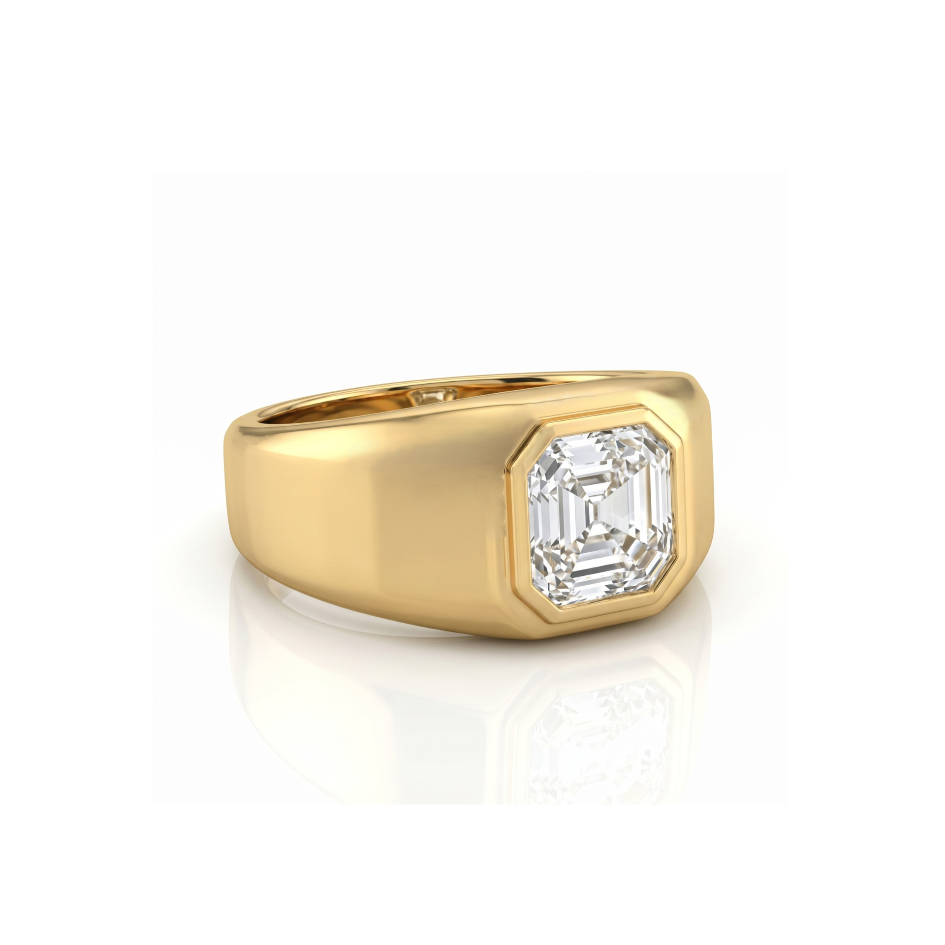 Sonata Signet Solitaire Lab Grown Diamond Ring