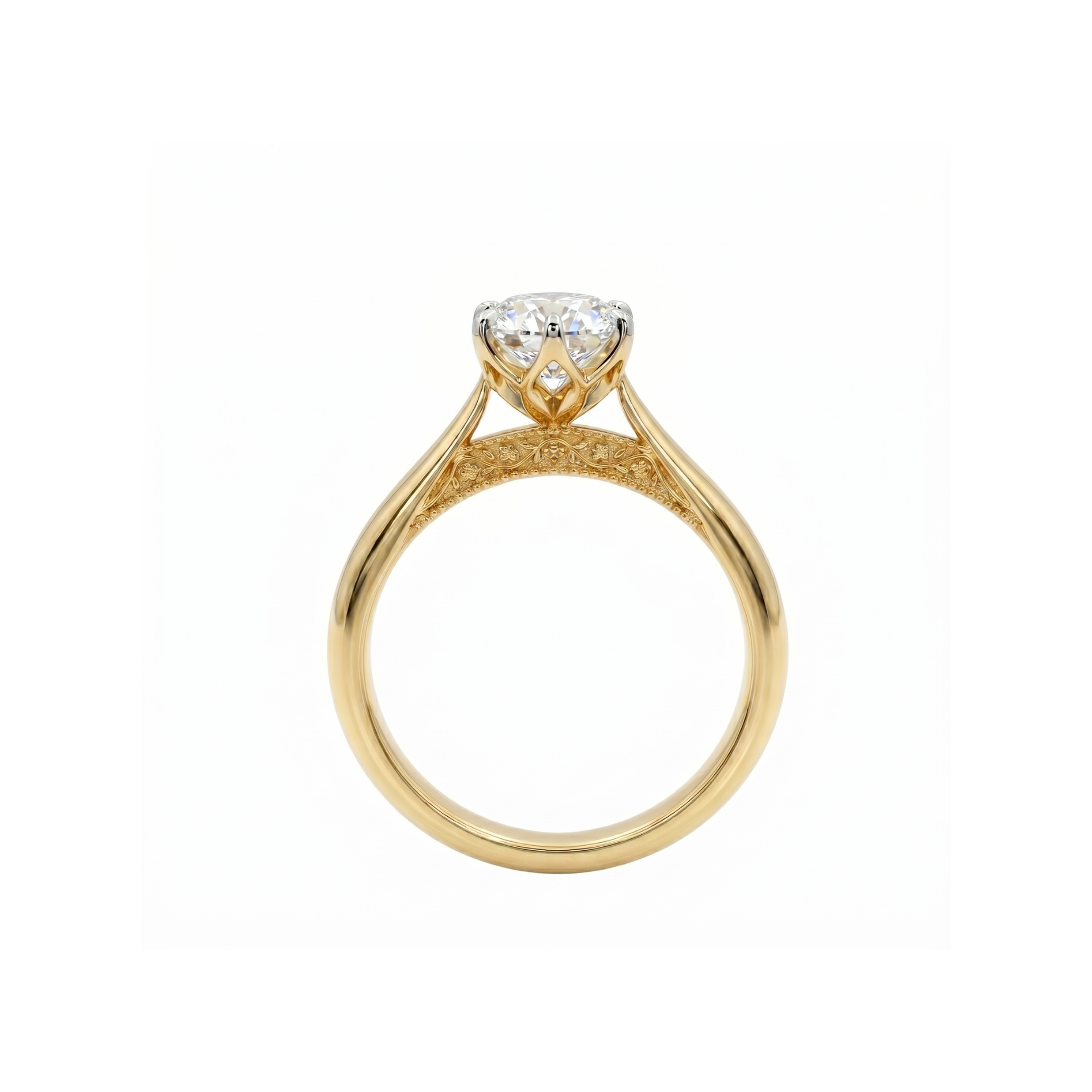 Beloved Bloom Solitaire Lab Grown Diamond Ring