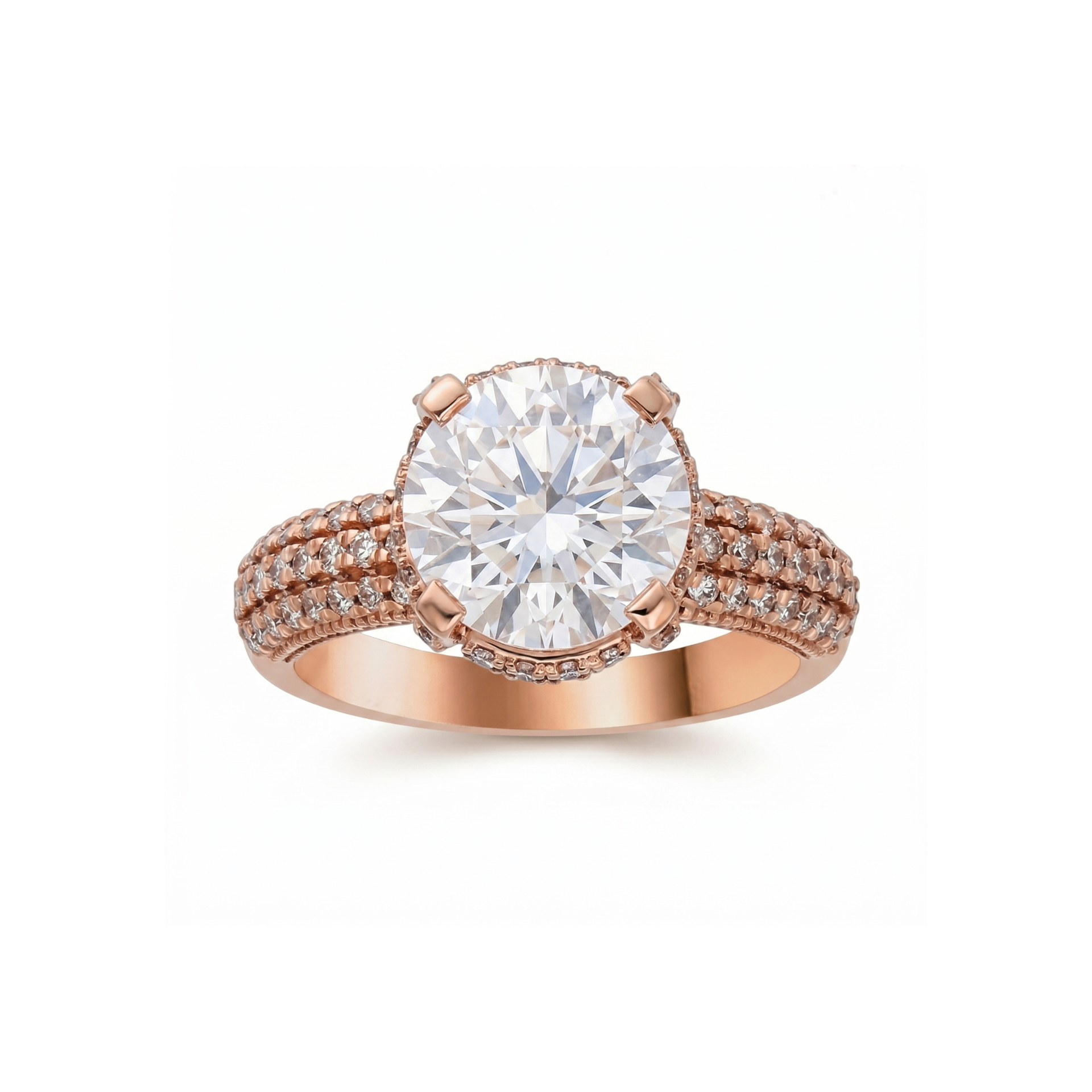 Blush Galaxy Solitaire Lab Grown Diamond Ring