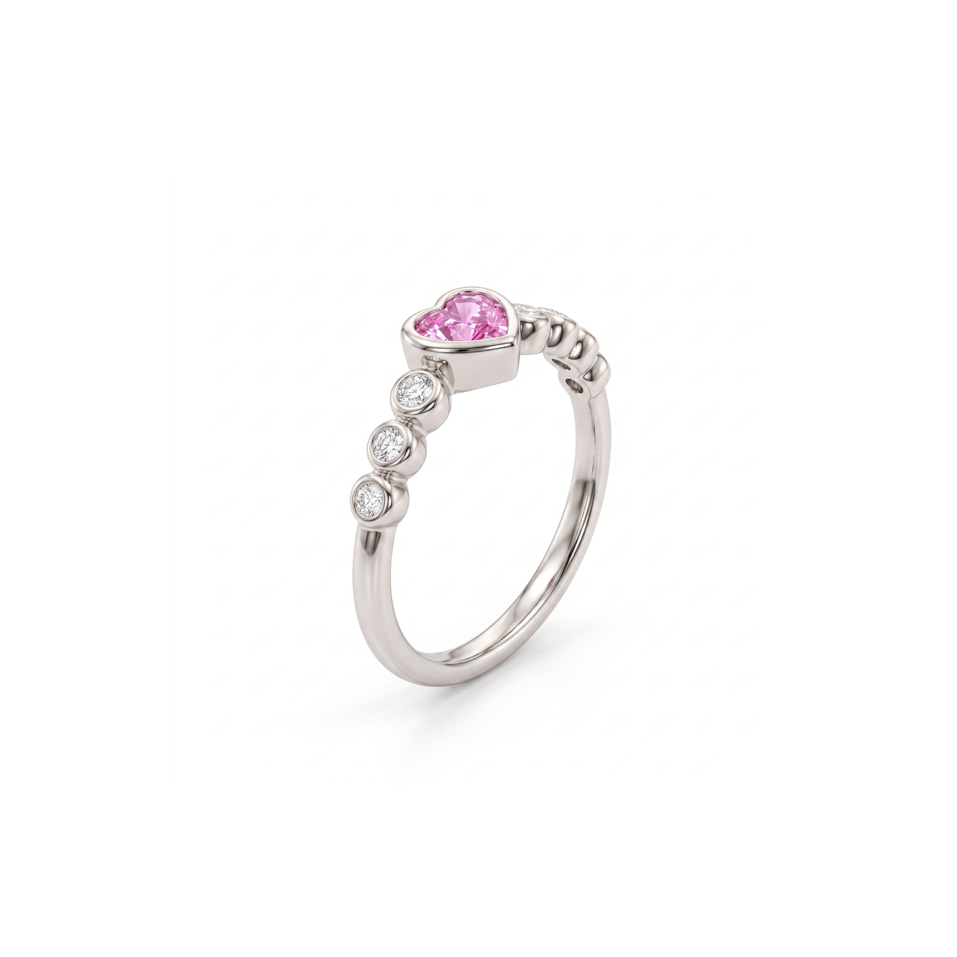 Soulmate Halo Platinum Plated Lab Grown Diamond Ring