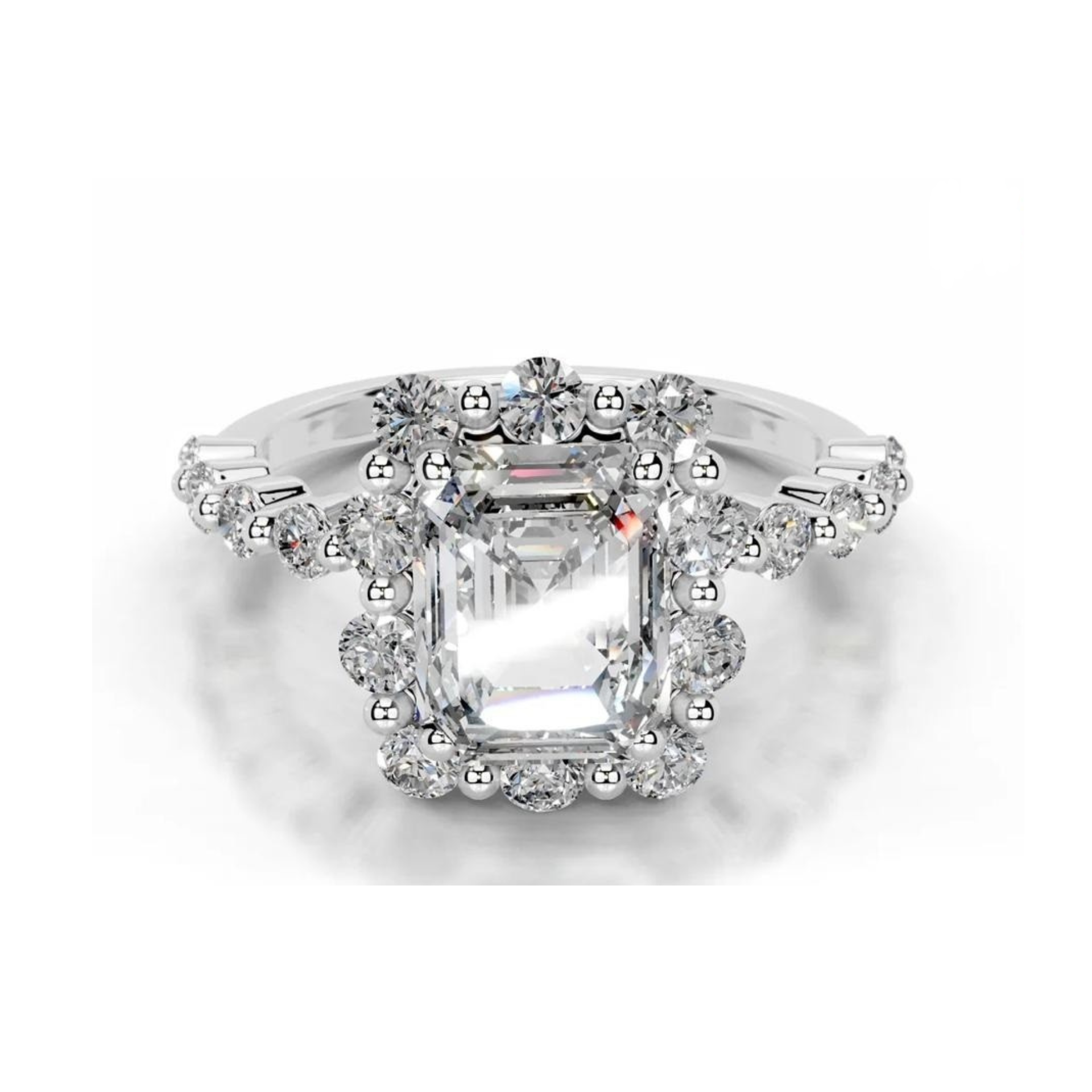 Dreamweaver Halo Solitaire Lab Grown Diamond Ring