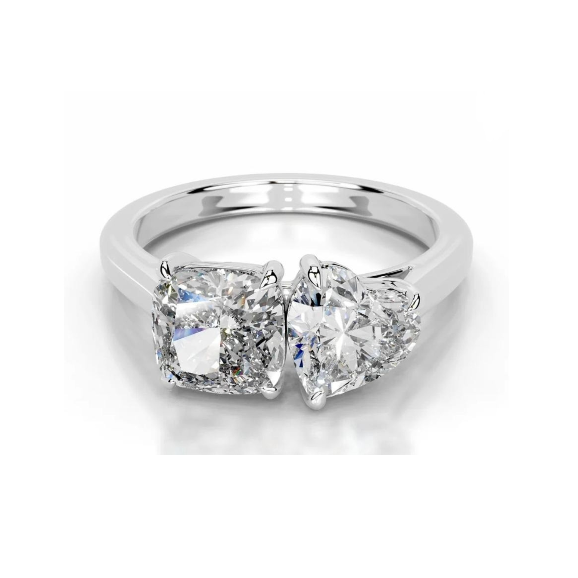 Perfect Pair Solitaire Lab Grown Diamond Ring