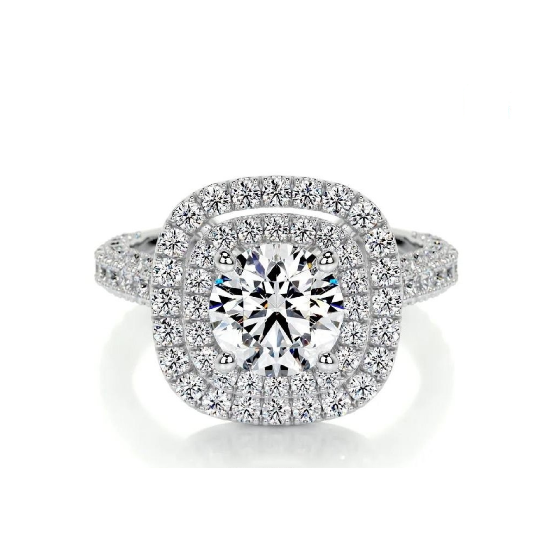 Twilight Halo Solitaire Lab Grown Diamond Ring