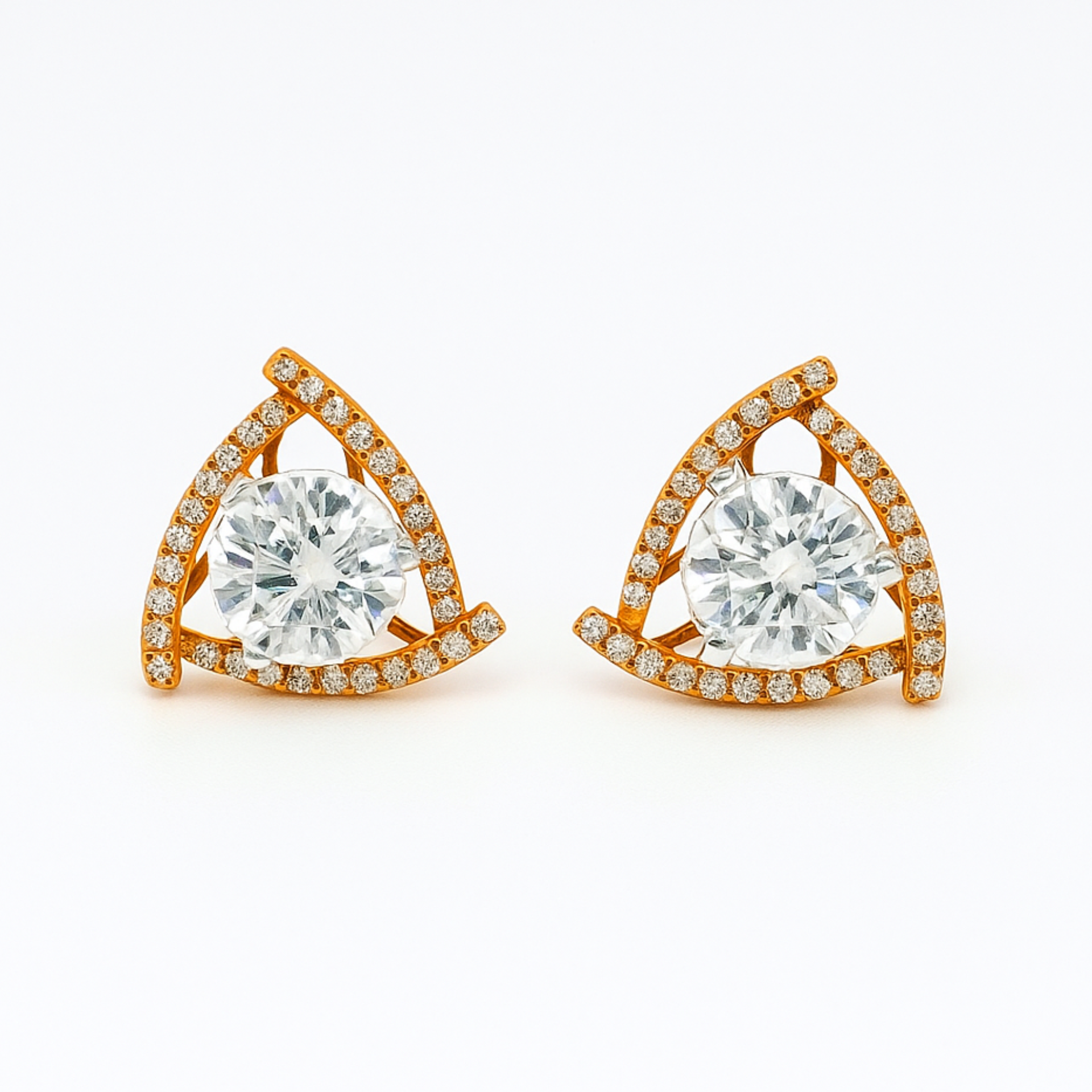Crest Grace Solitaire Lab Grown Diamond Earrings