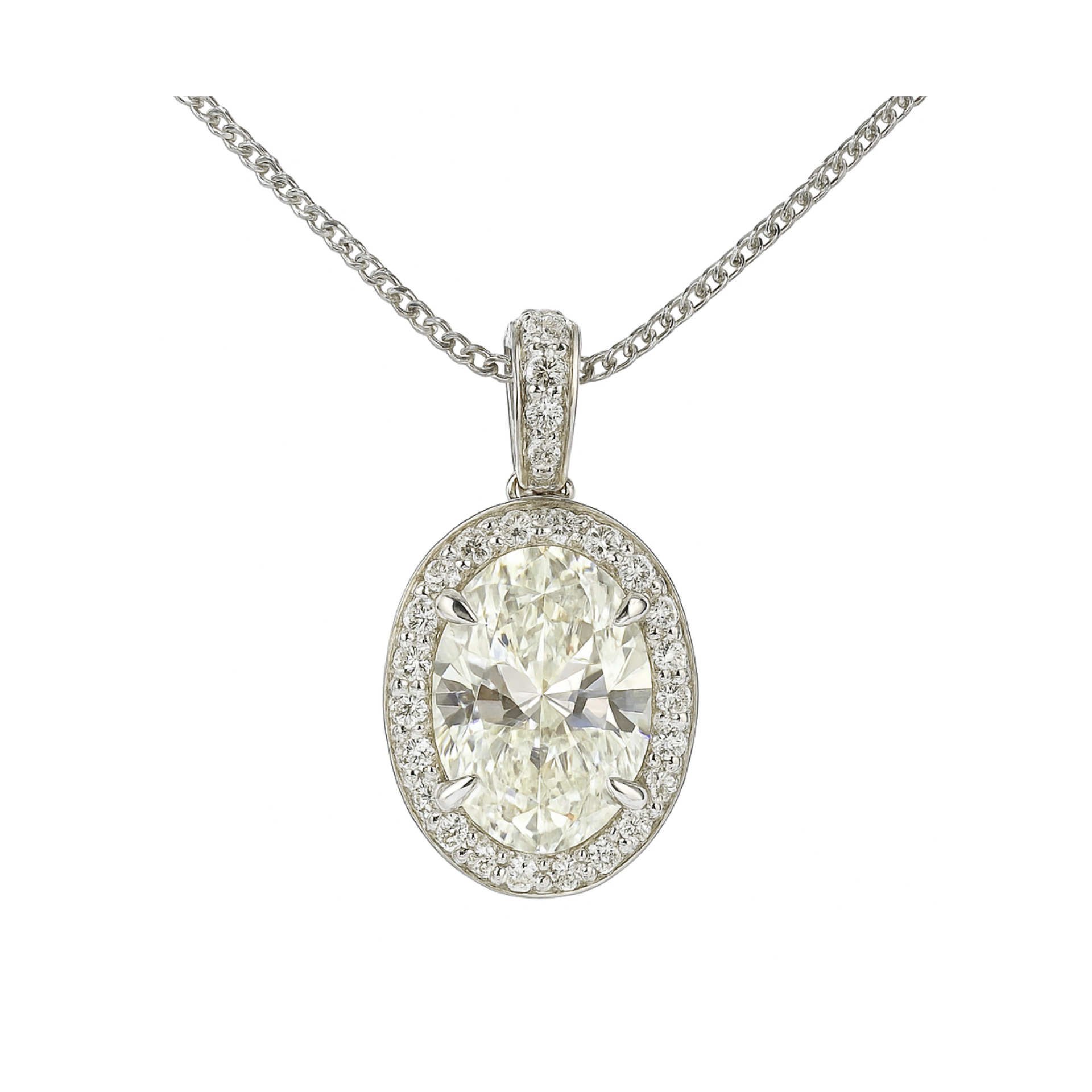 Nimbus Light Solitaire Lab Grown Diamond Pendant