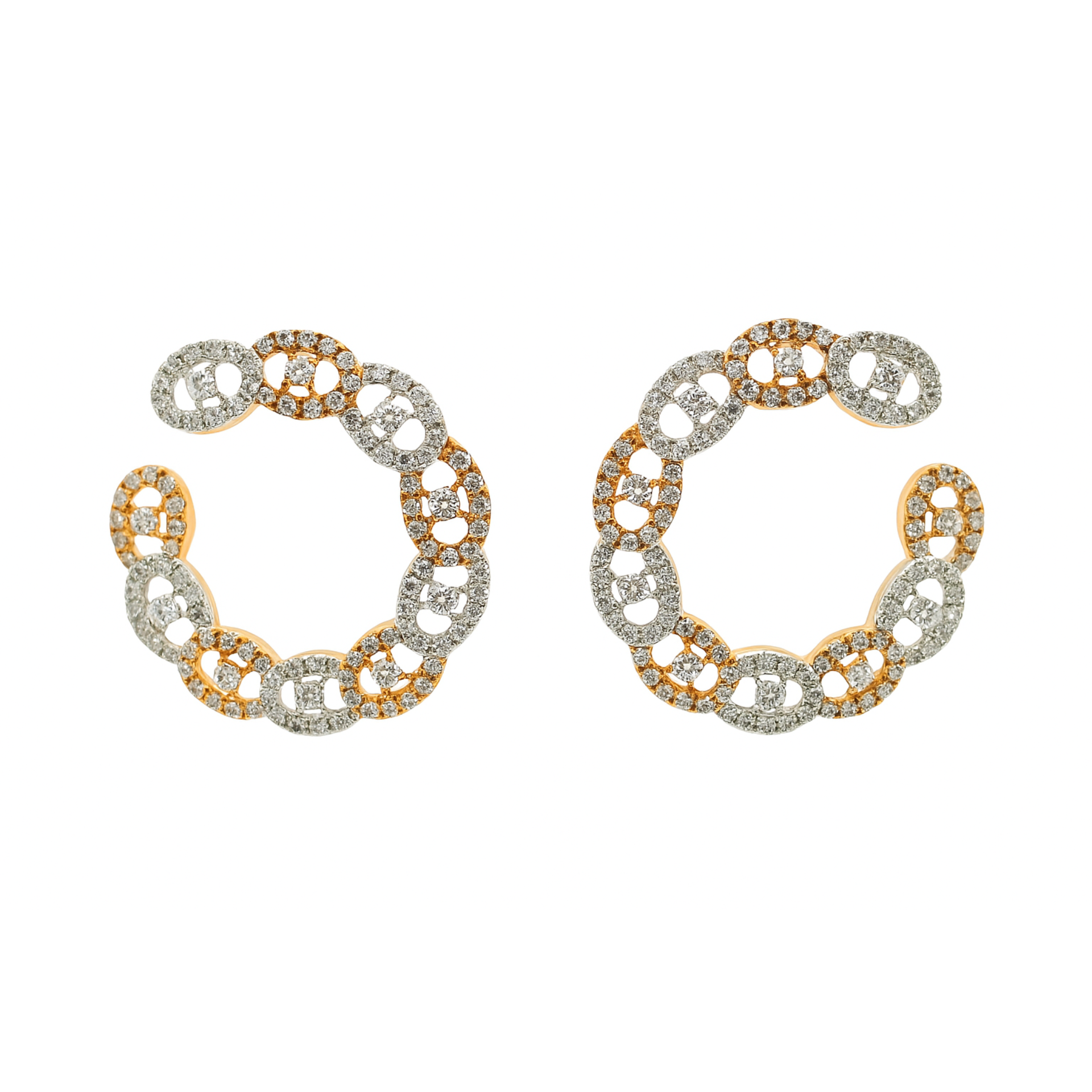 Eternal Spiral Lab Grown Diamond Earrings