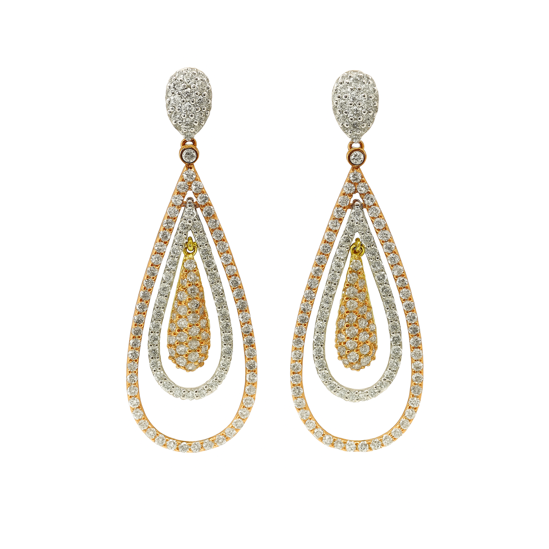 Serenity Layers Lab Grown Diamond Earrings