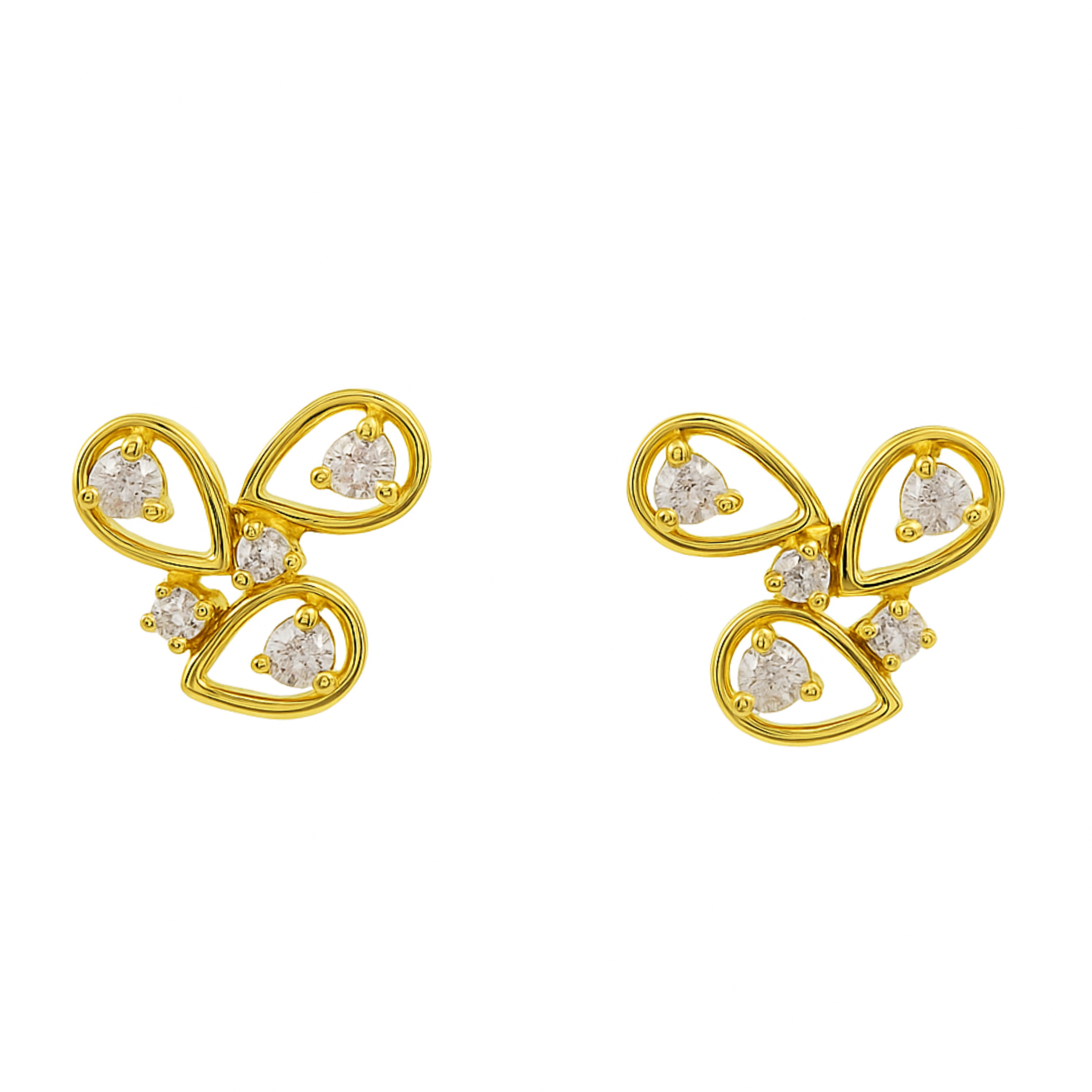 Flutter Aura Lab Grown Diamond Earrings